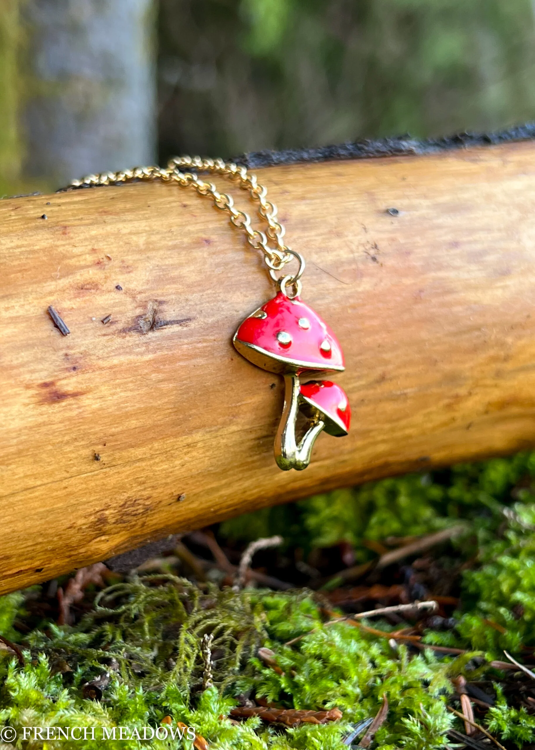 Amanita Mushroom Necklace - Image 6