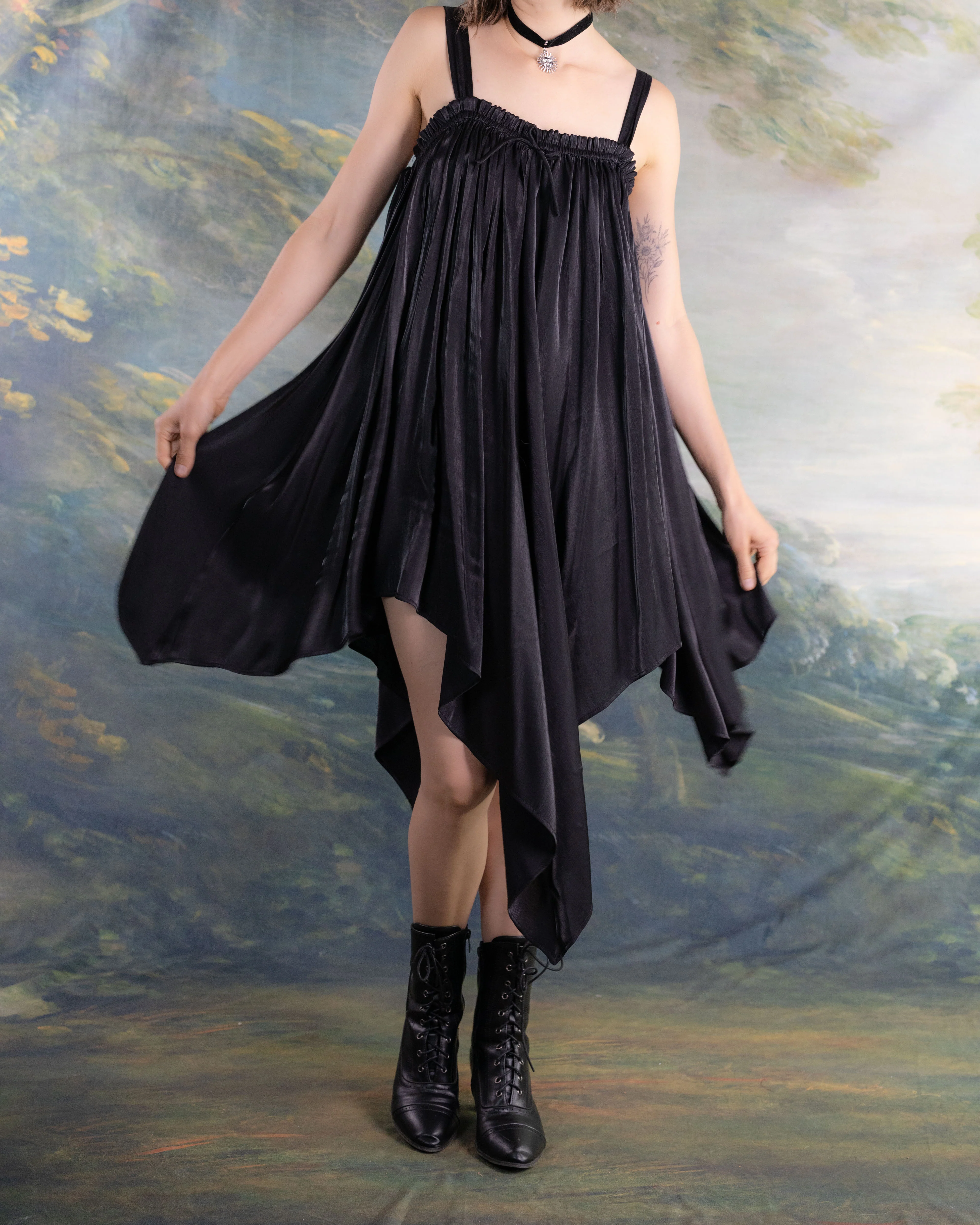 Black Flutter Fairy Dress - Image 4