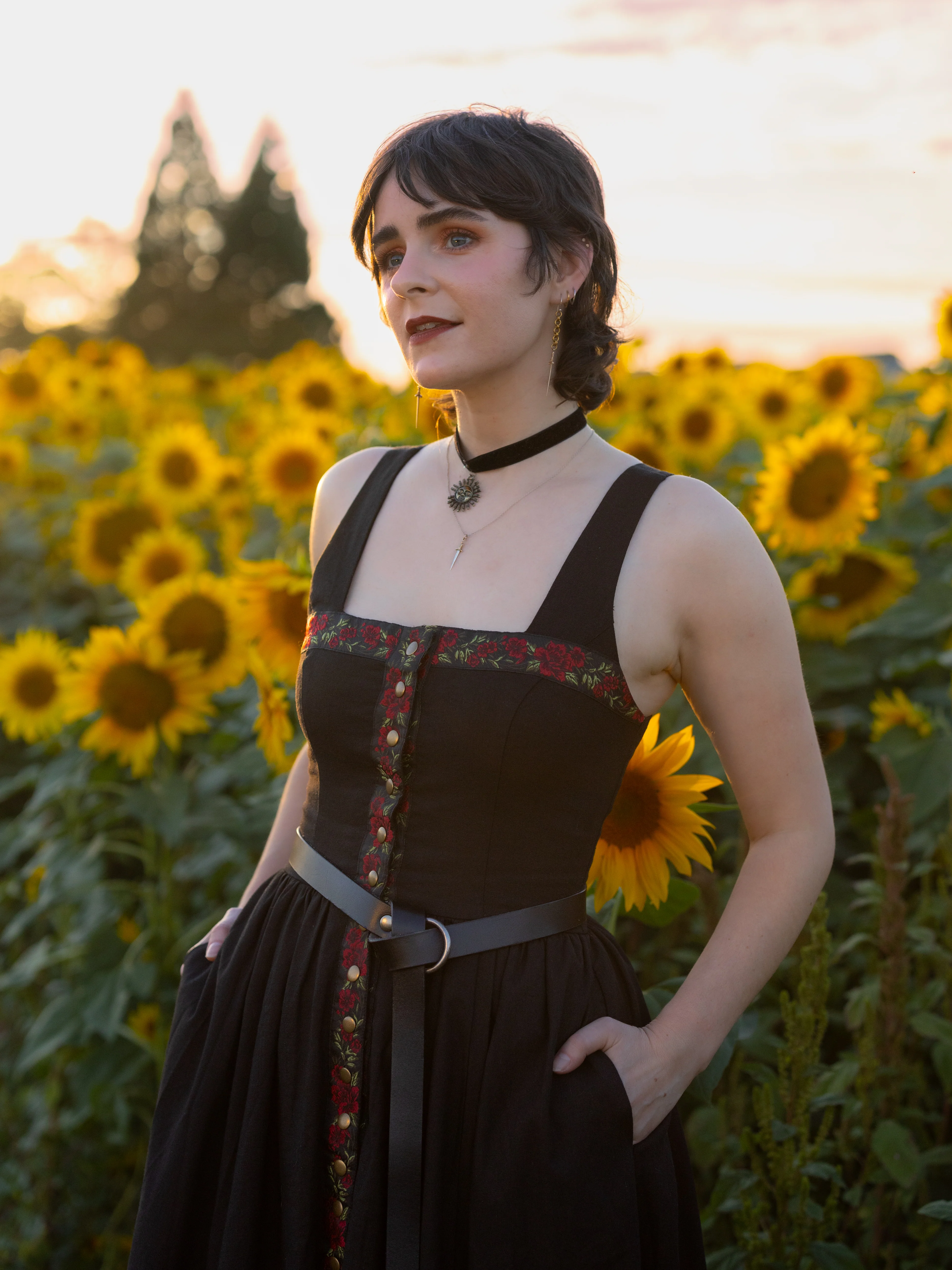 Black Ribbon Dirndl Dress - Image 13