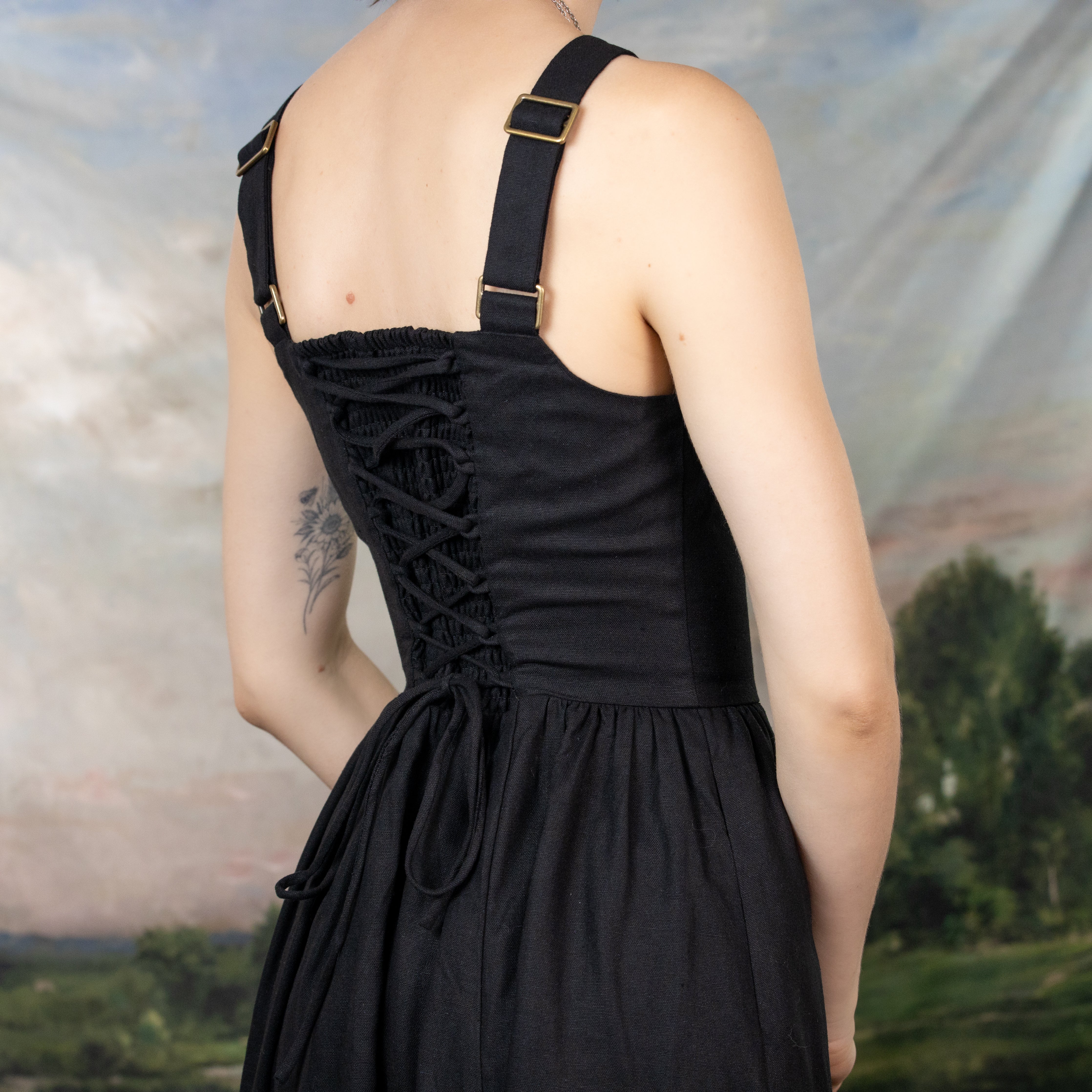Black Ribbon Dirndl Dress - Image 7