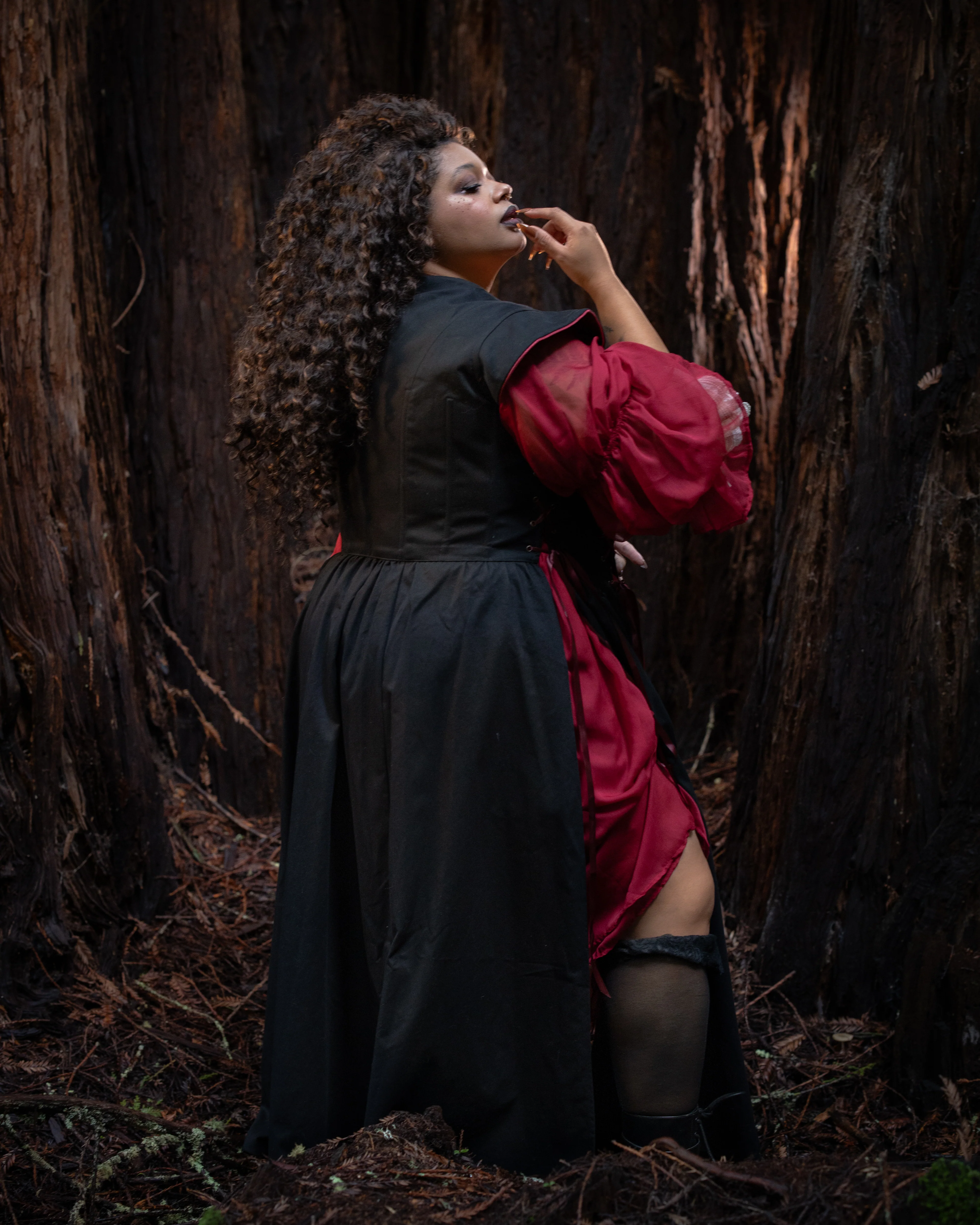 Black Vampire Slayer Corset Dress - Image 6
