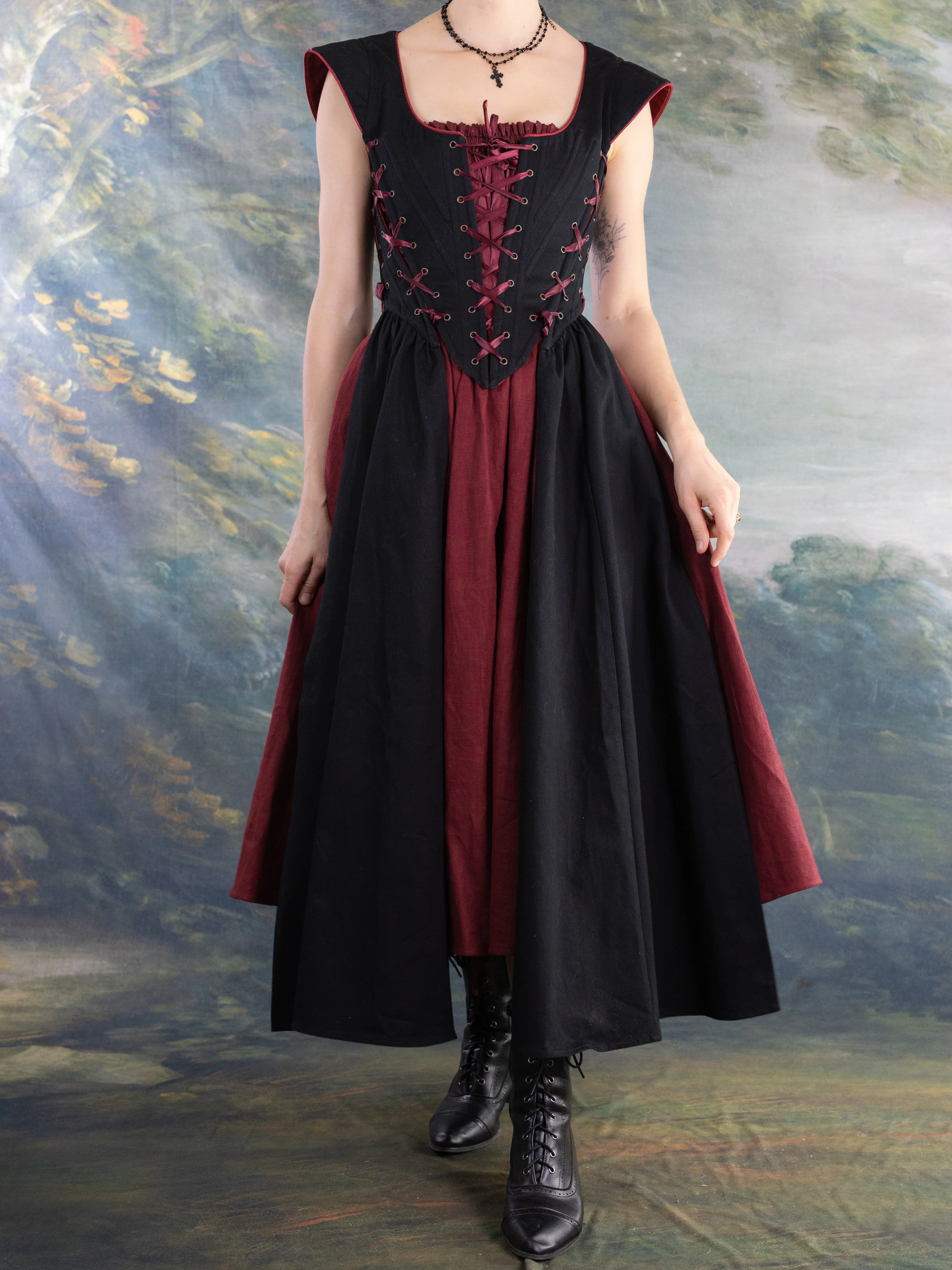 Black Vampire Slayer Corset Dress - Image 9