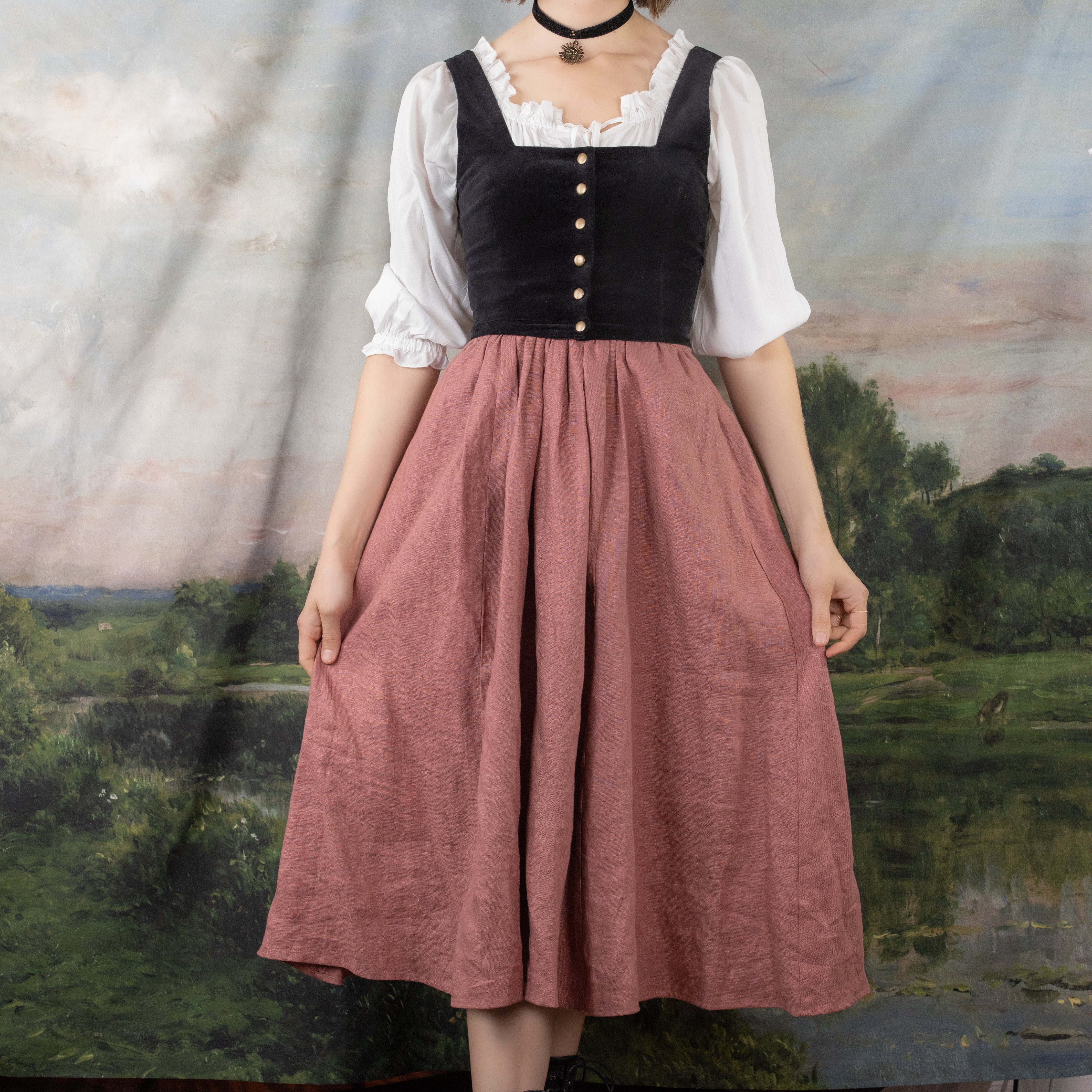 Black Velvet Dirndl Top - Image 5