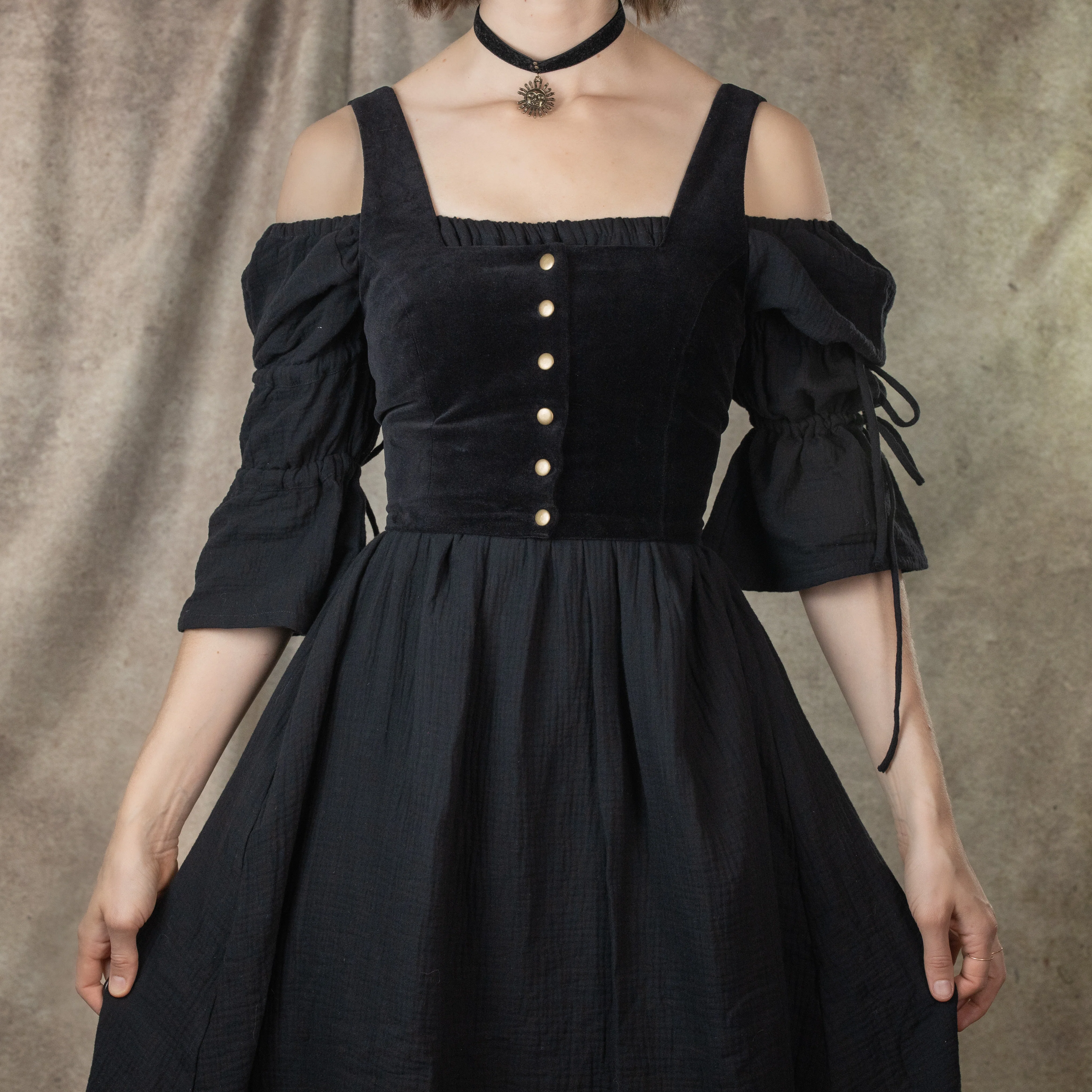 Black Velvet Dirndl Top - Image 6