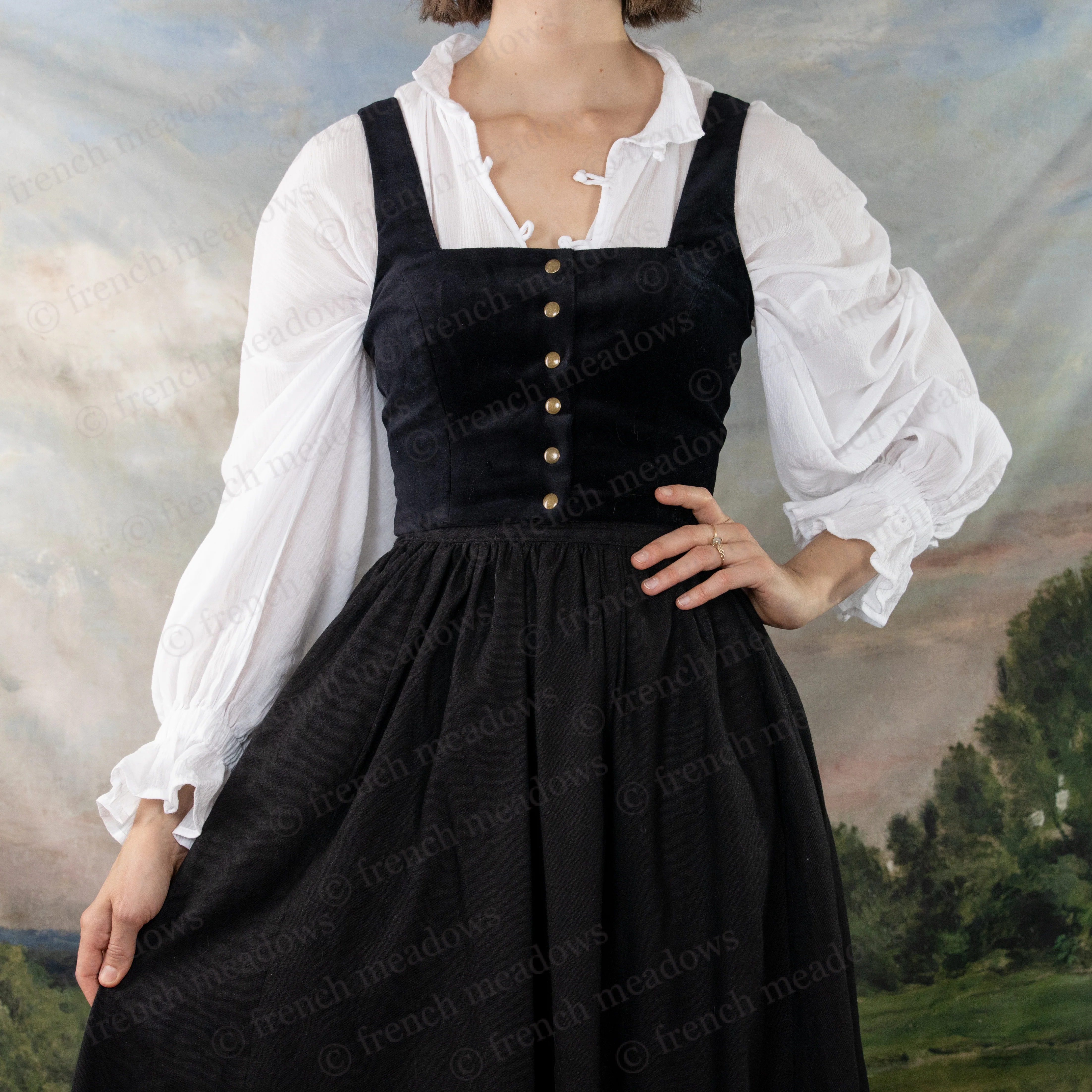 Black Velvet Dirndl Top - Image 8