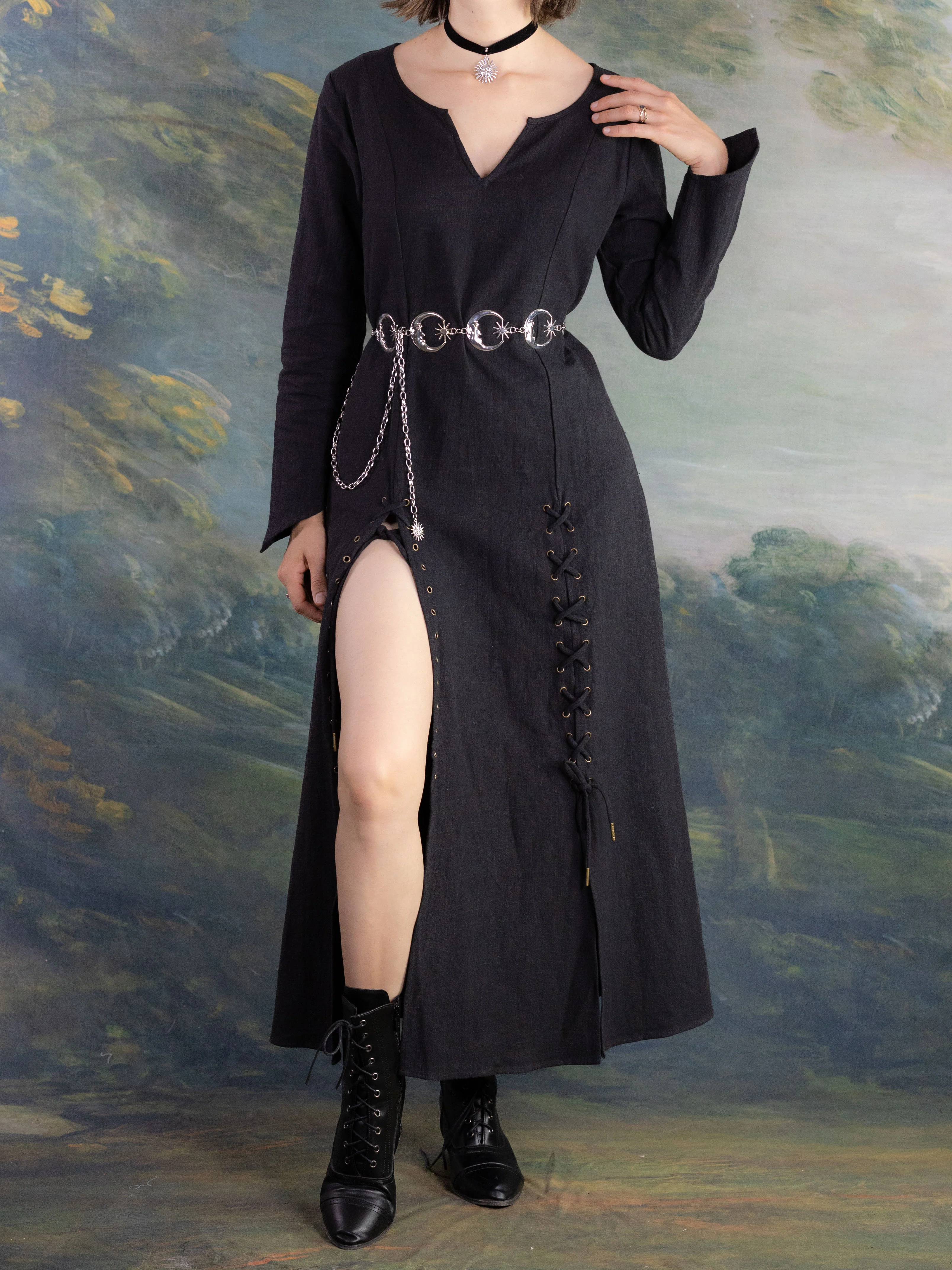 Black Viking Dress - Image 5