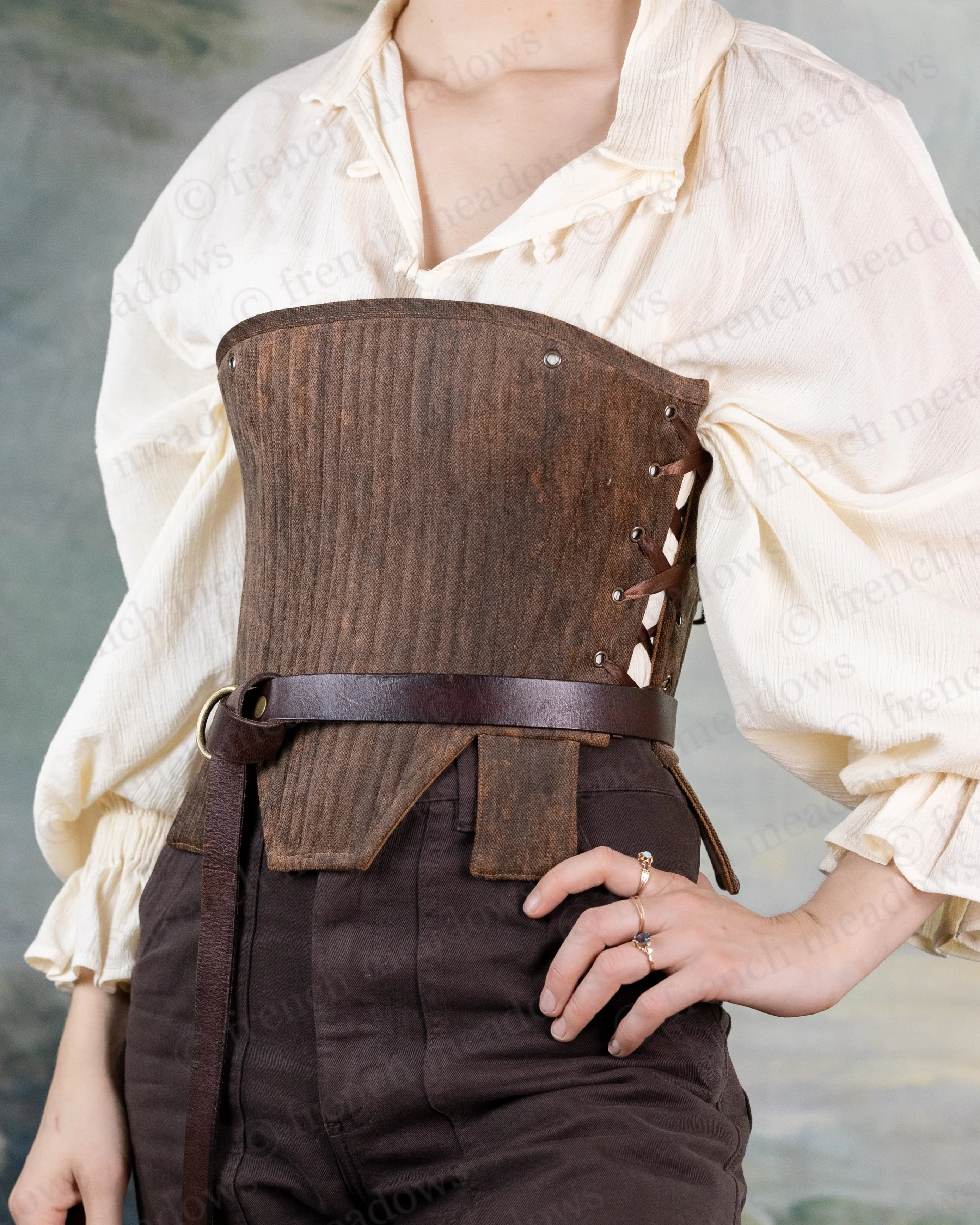 Brown Tabbed Tudor Stays - Image 17