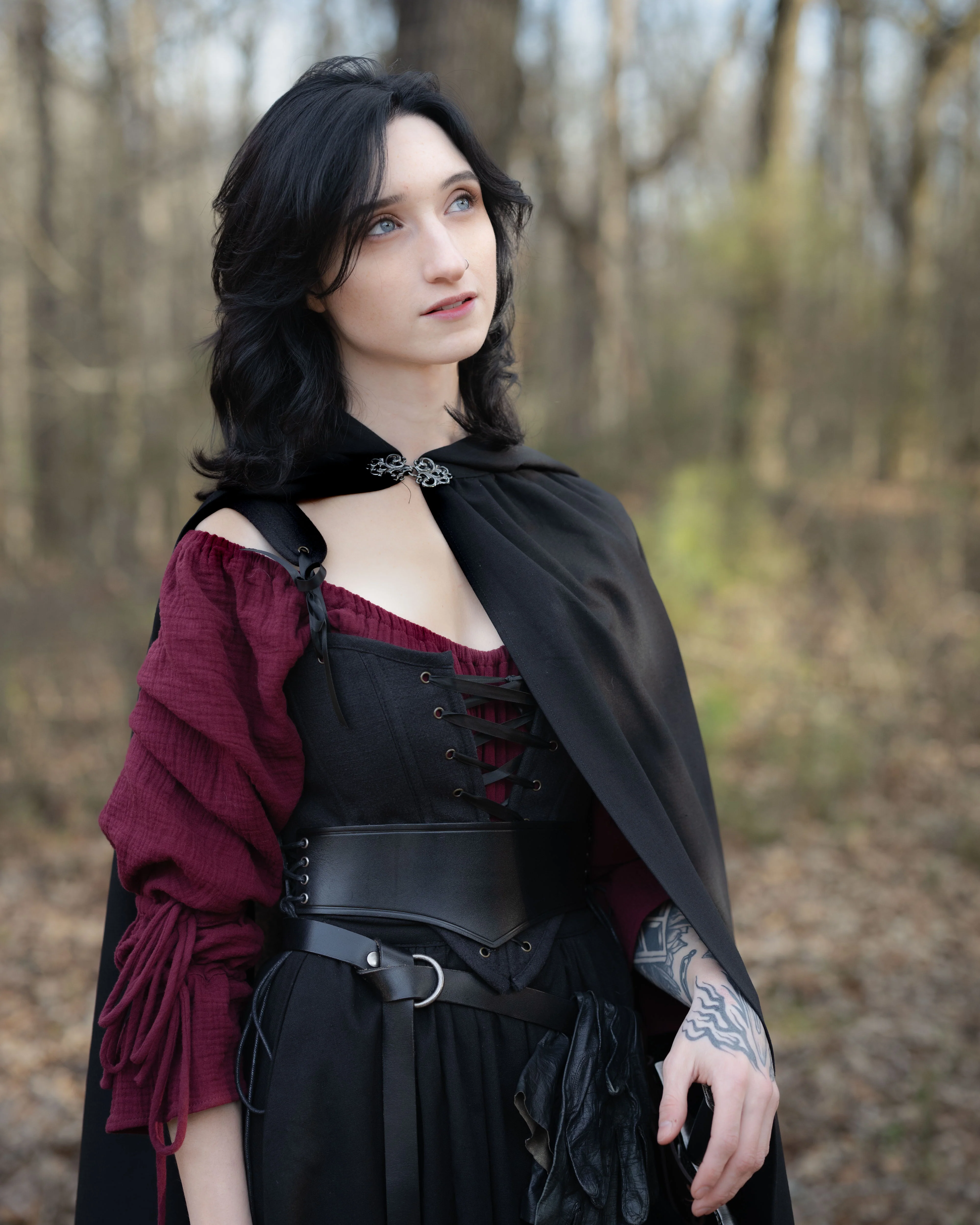 Linen Renaissance Cloak - Image 14