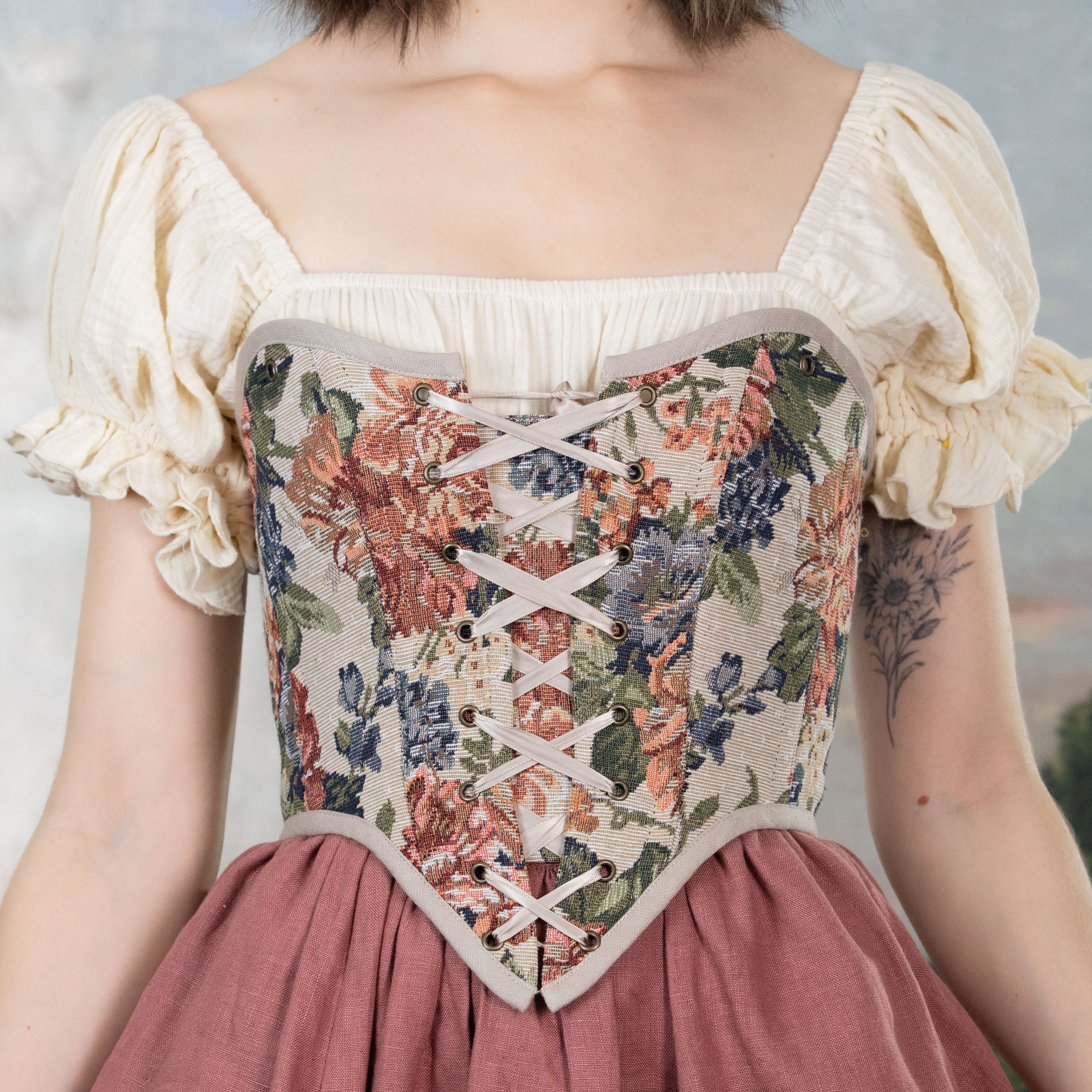 Floral Tapestry Corset - Image 11