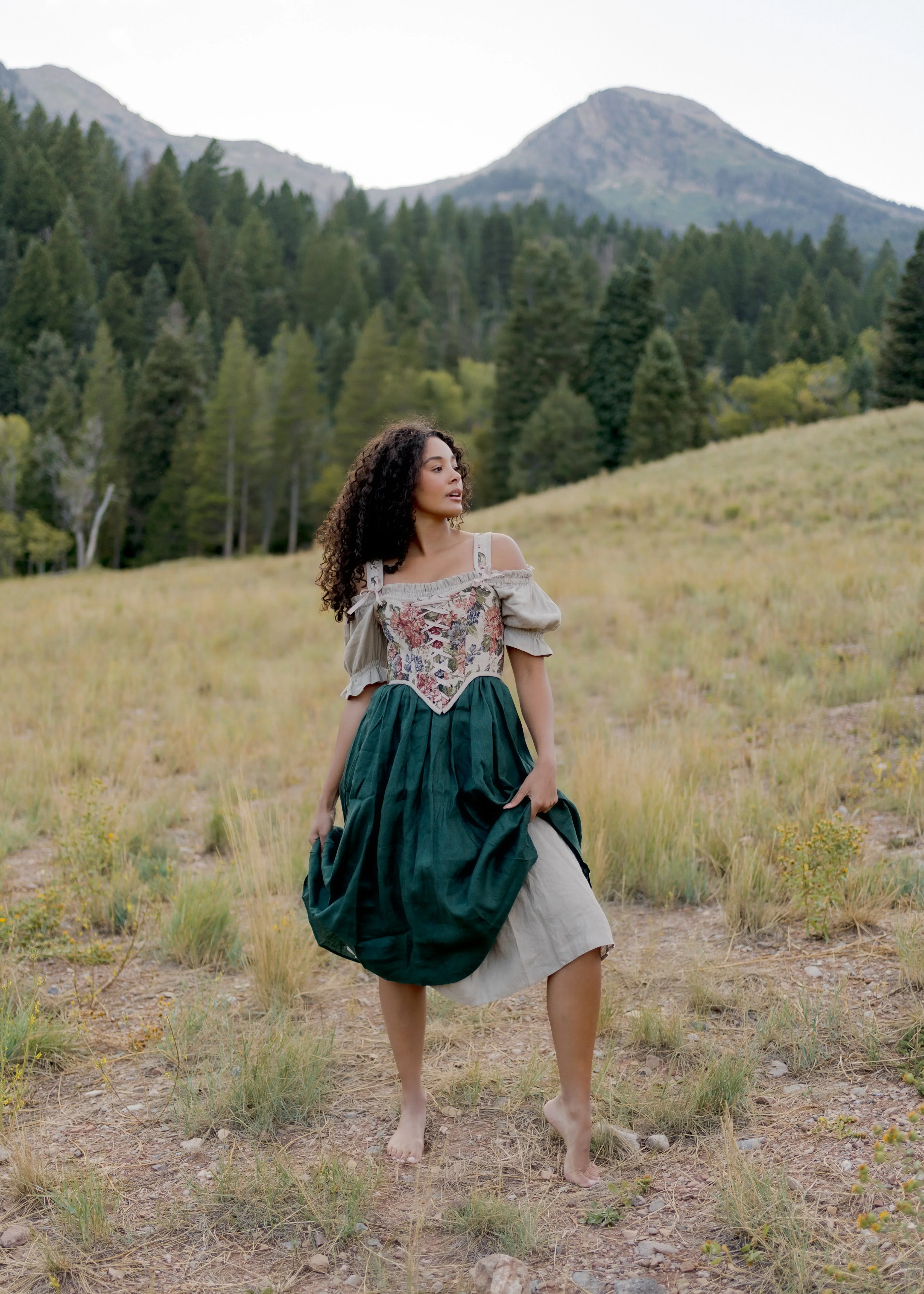 Floral Tapestry Corset - Image 4