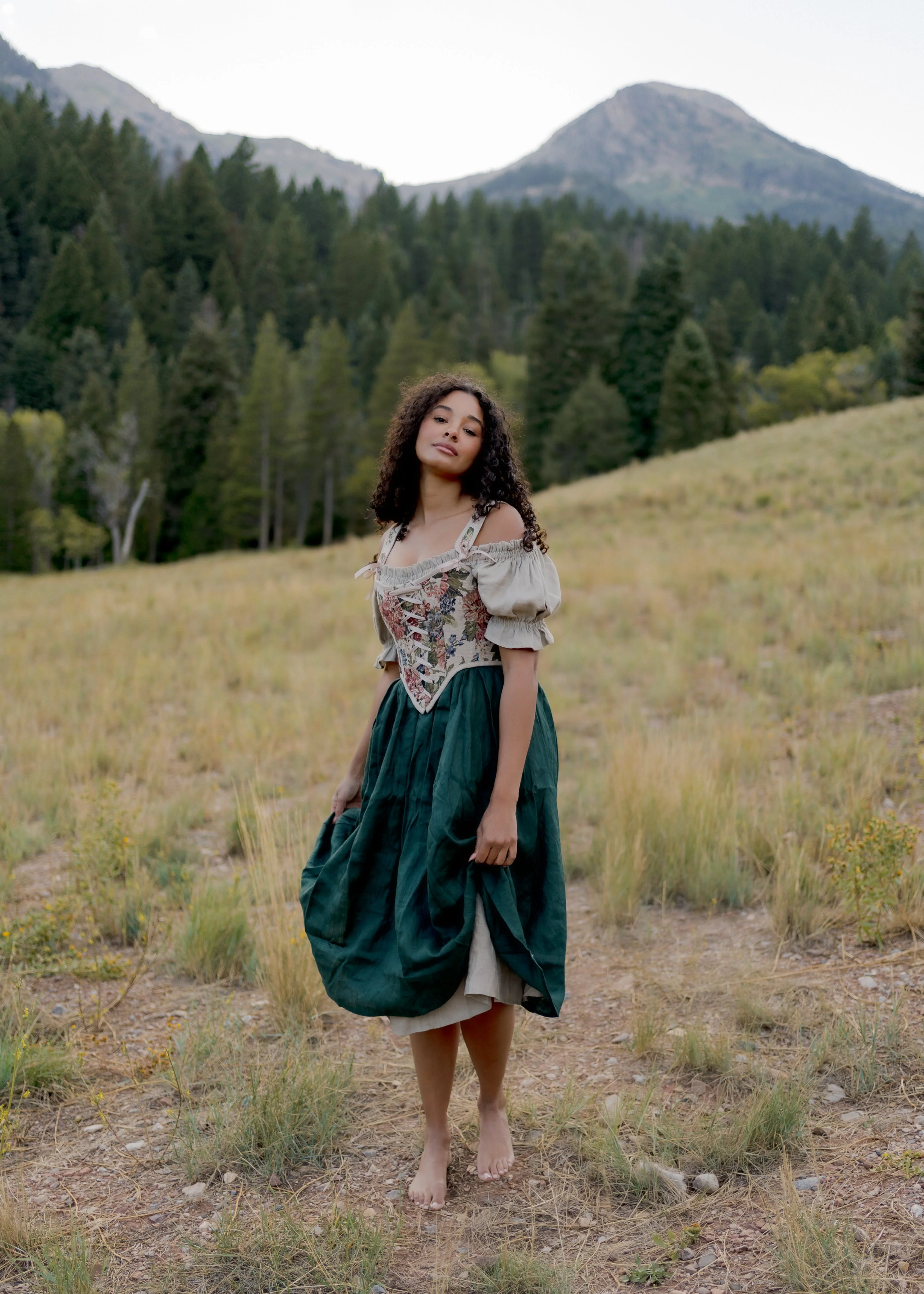 Floral Tapestry Corset - Image 5