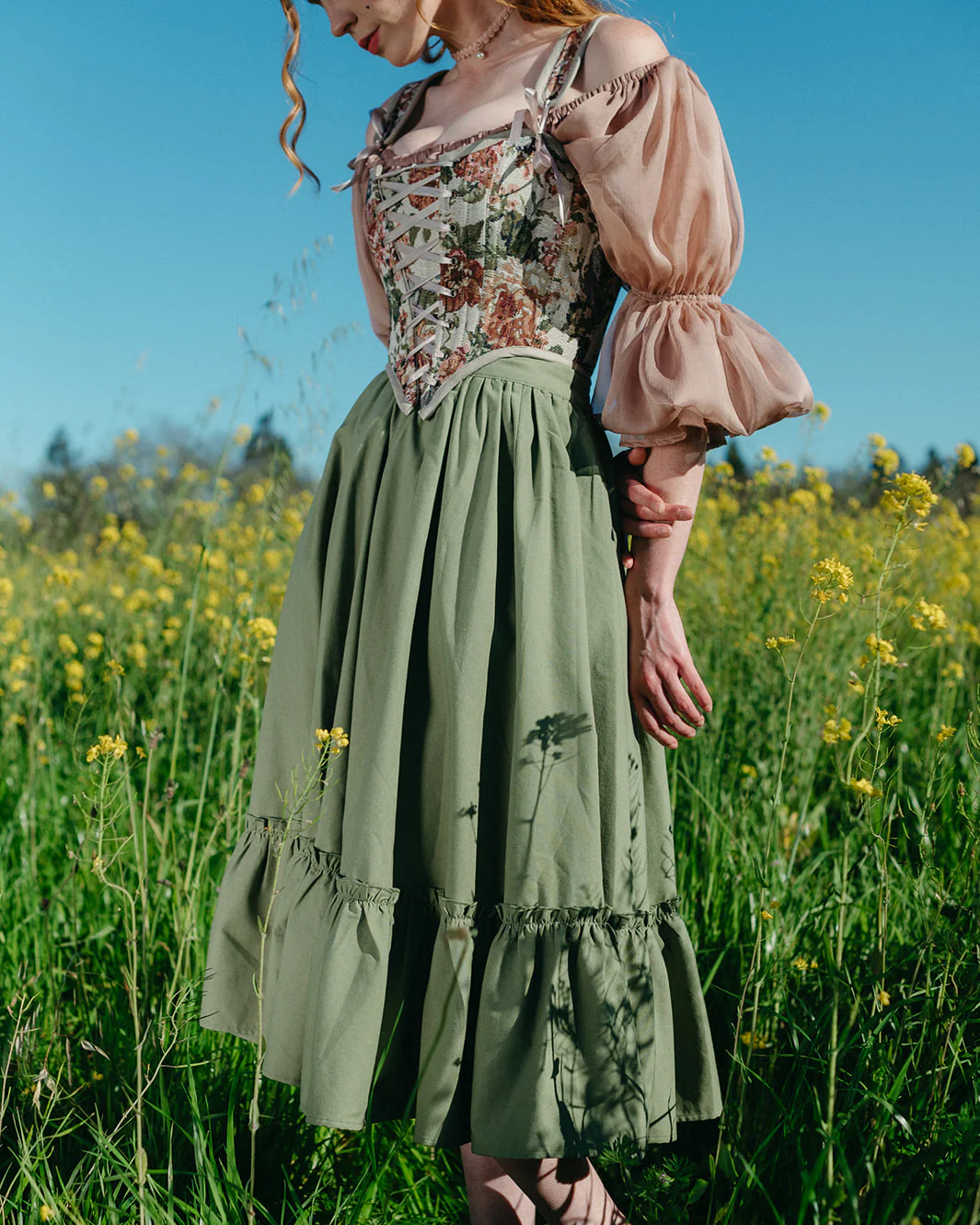 Floral Tapestry Corset - Image 9