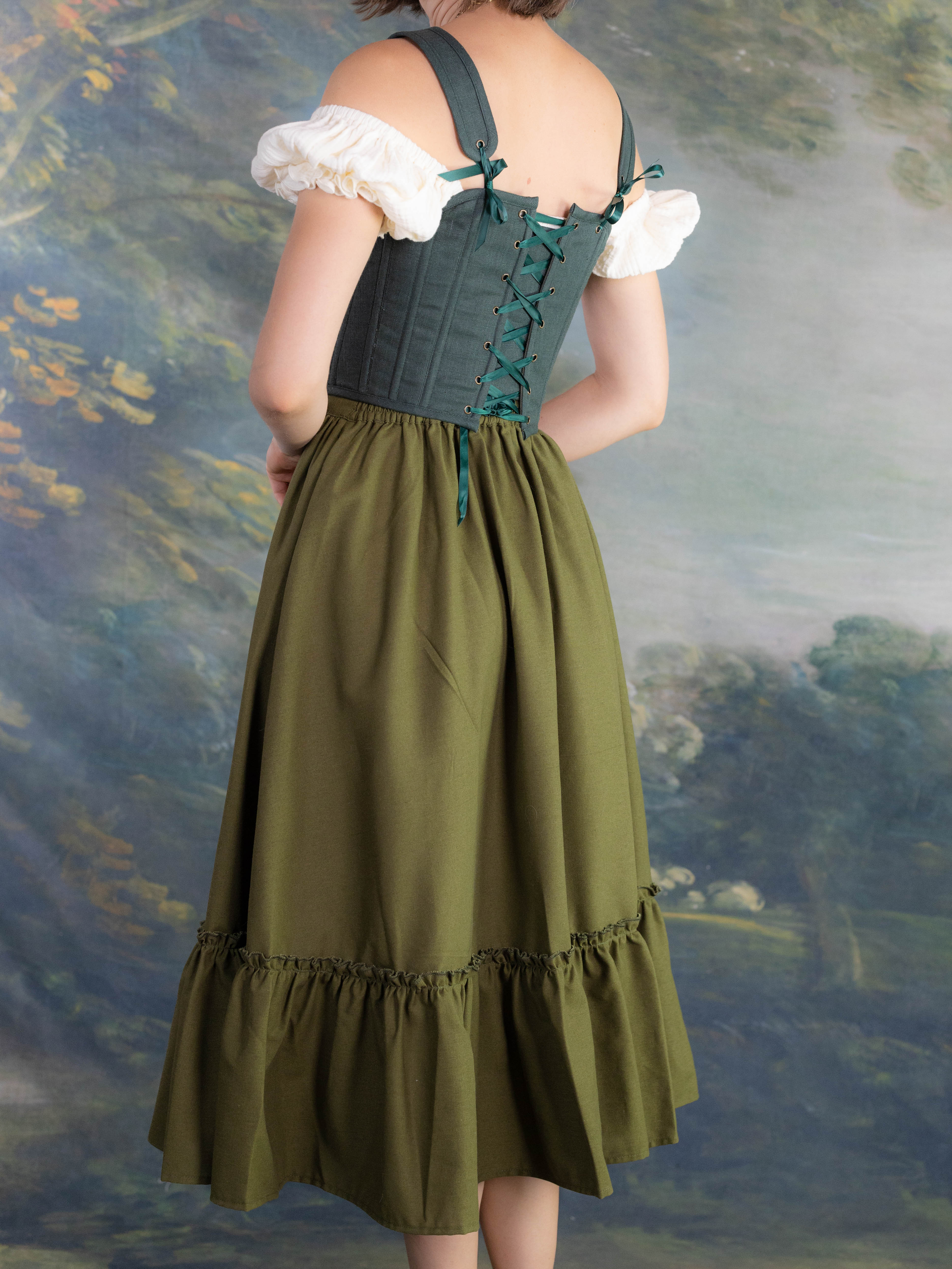 Forest Green Princess Stays - Image 11