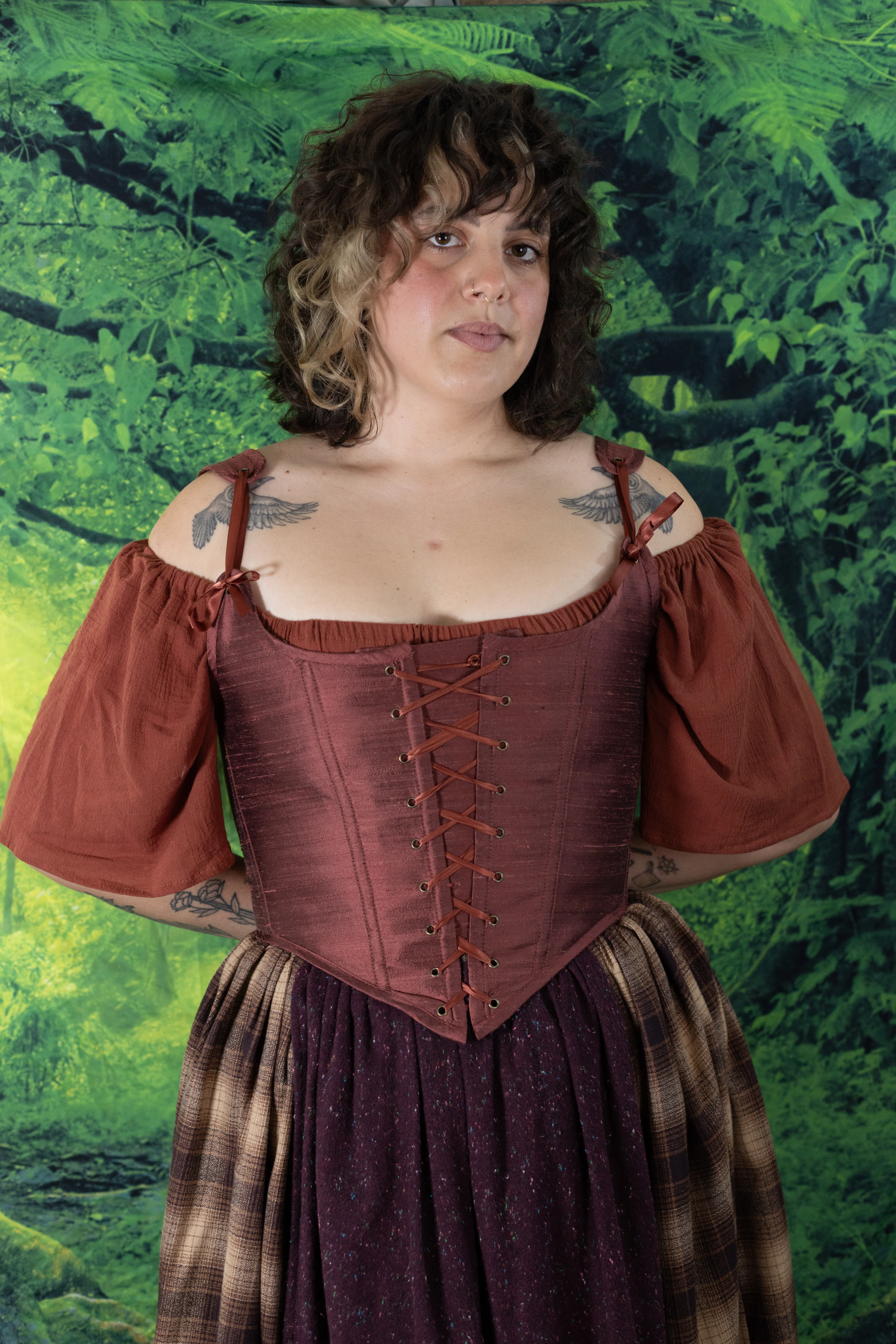 Handmade Mary Sanderson Silk Corset - Image 2