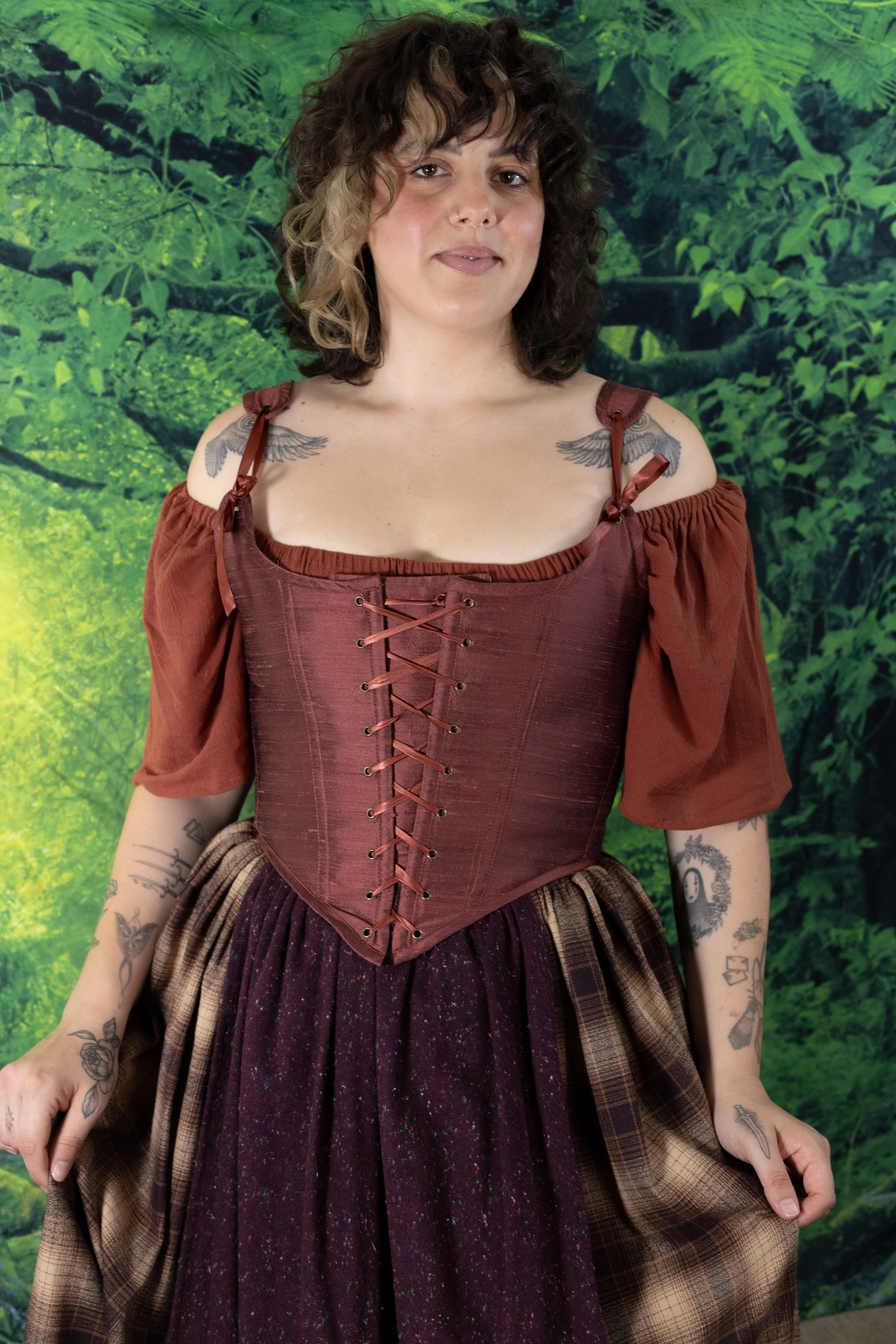 Handmade Mary Sanderson Silk Corset - Image 3