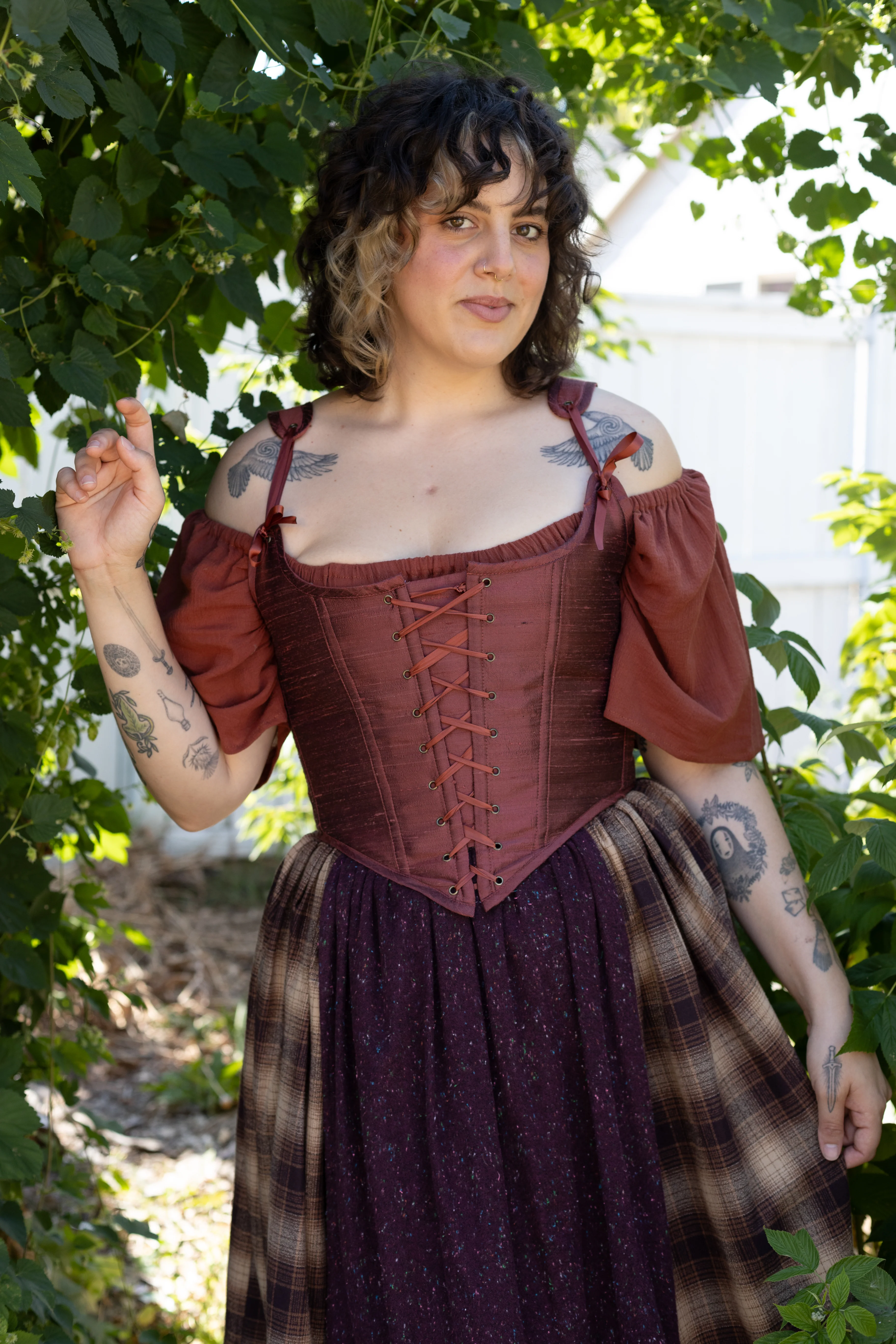 Handmade Mary Sanderson Silk Corset - Image 4