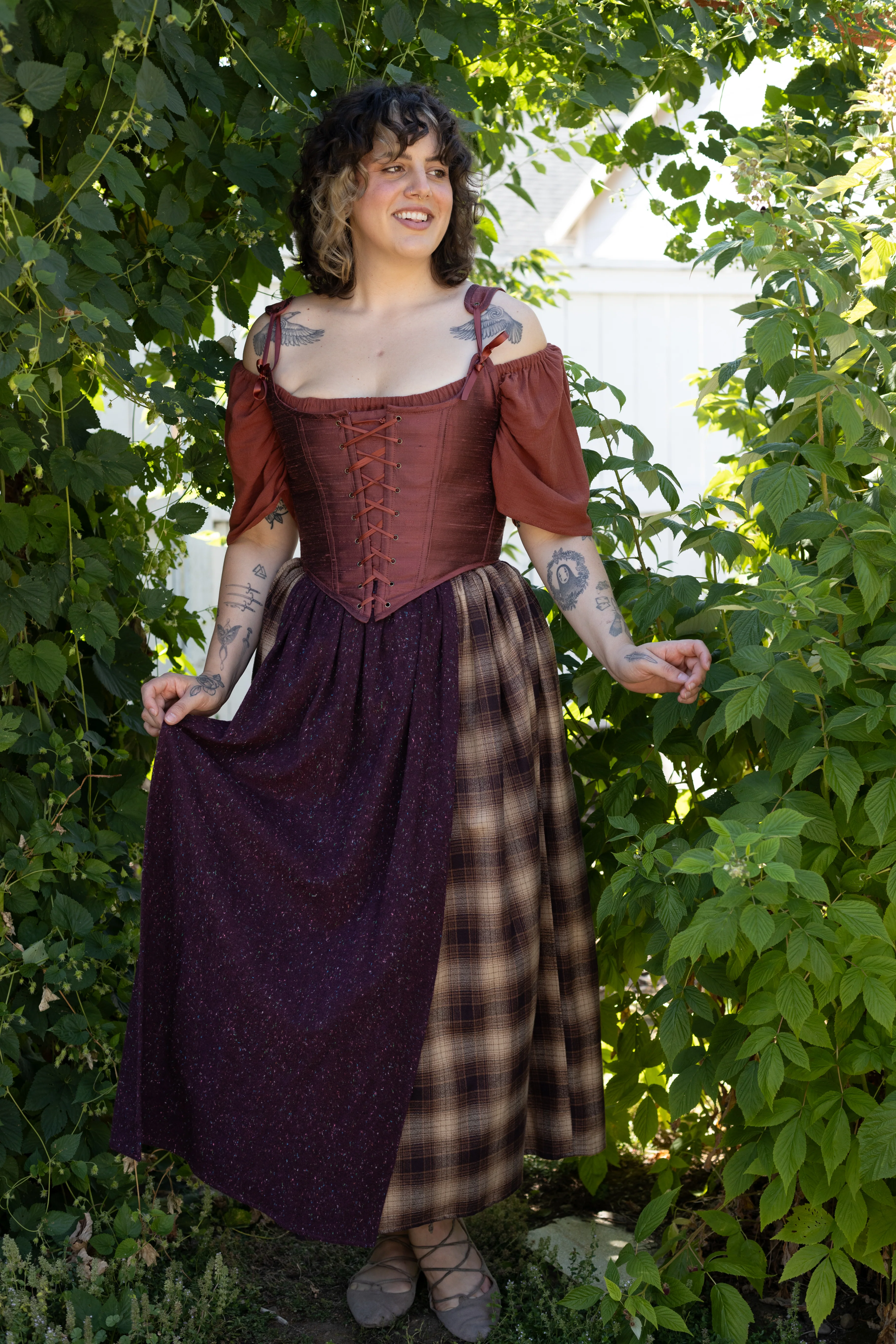Handmade Mary Sanderson Silk Corset - Image 5