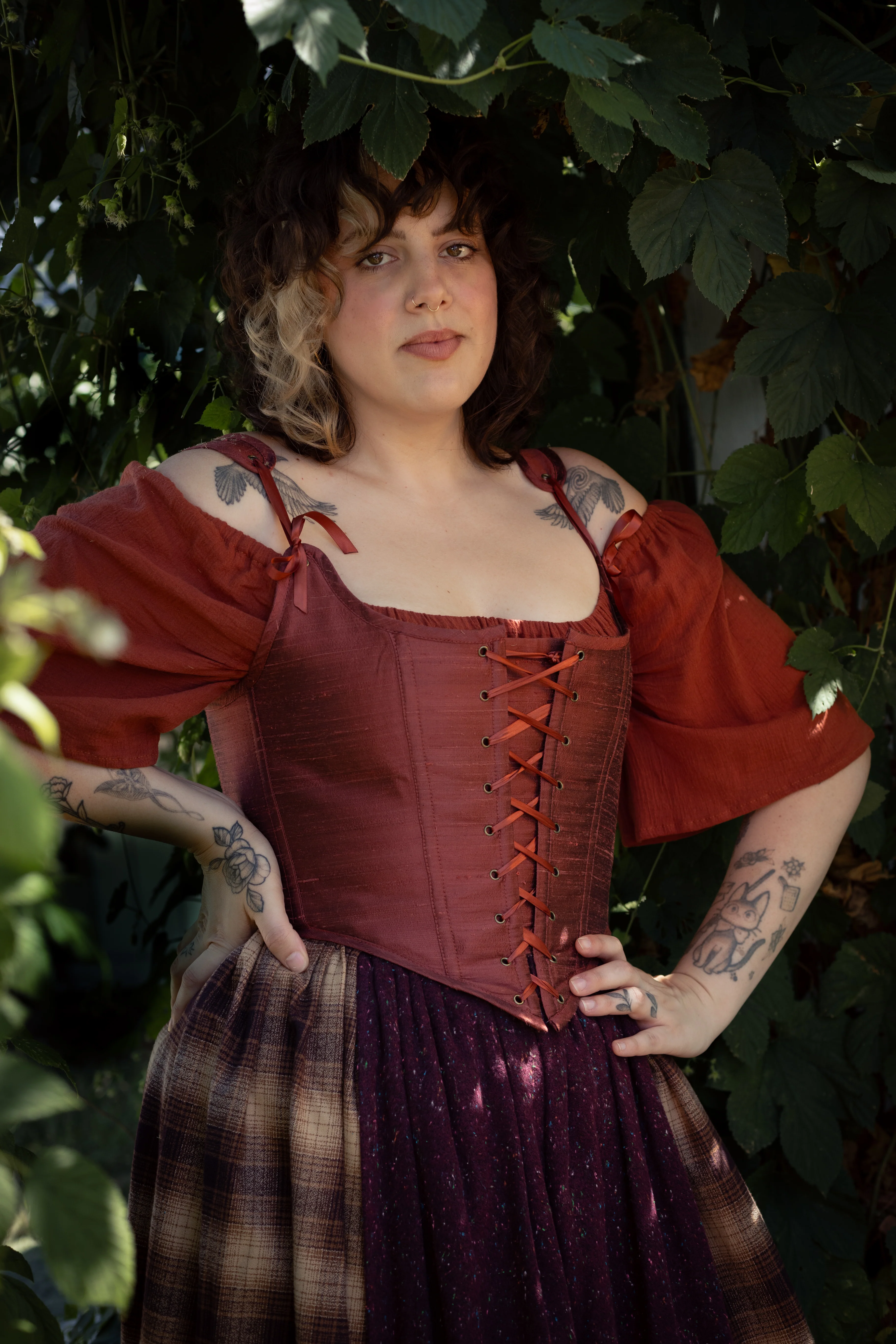 Handmade Mary Sanderson Silk Corset - Image 6