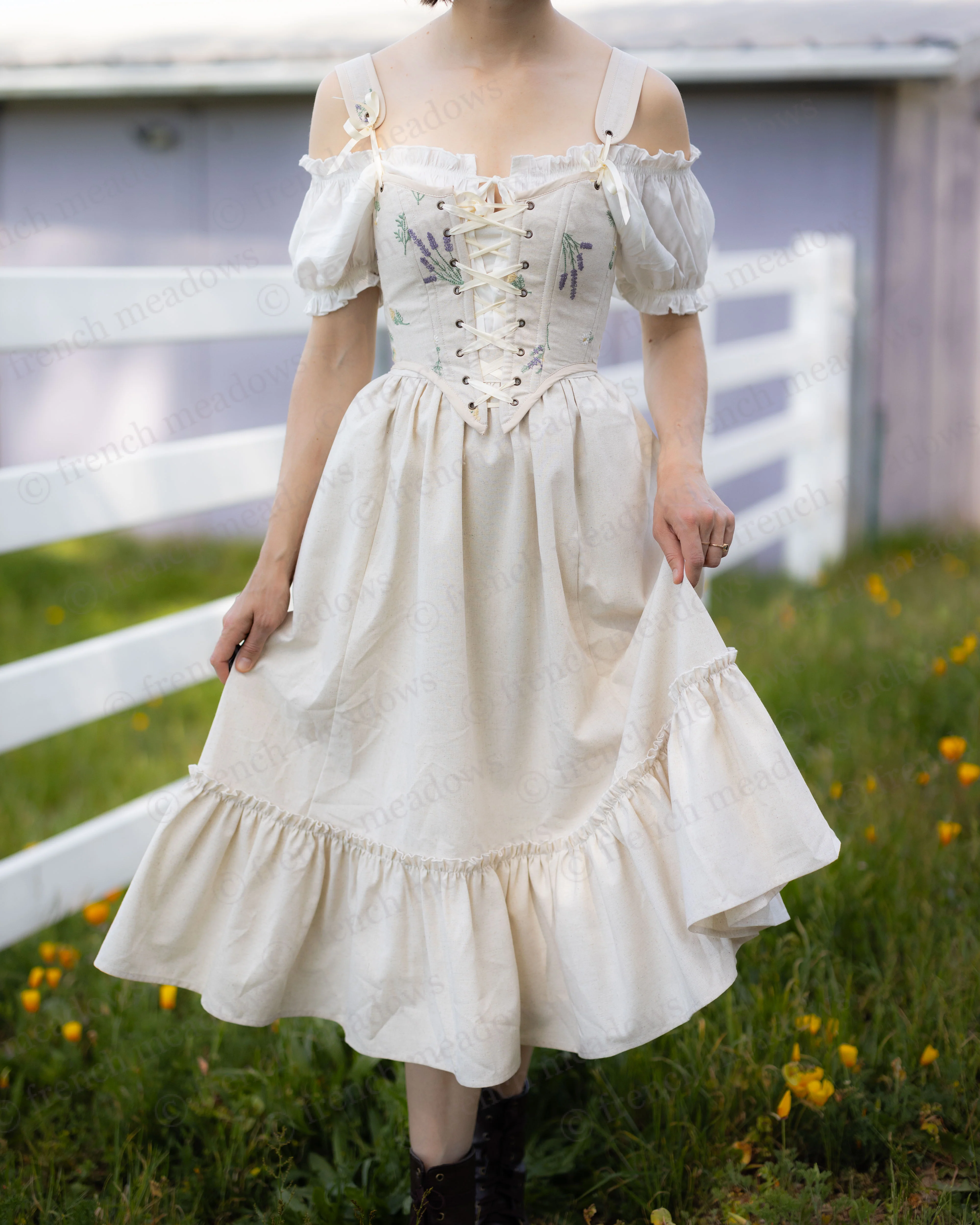 Ivory Wildflower Corset - Image 2