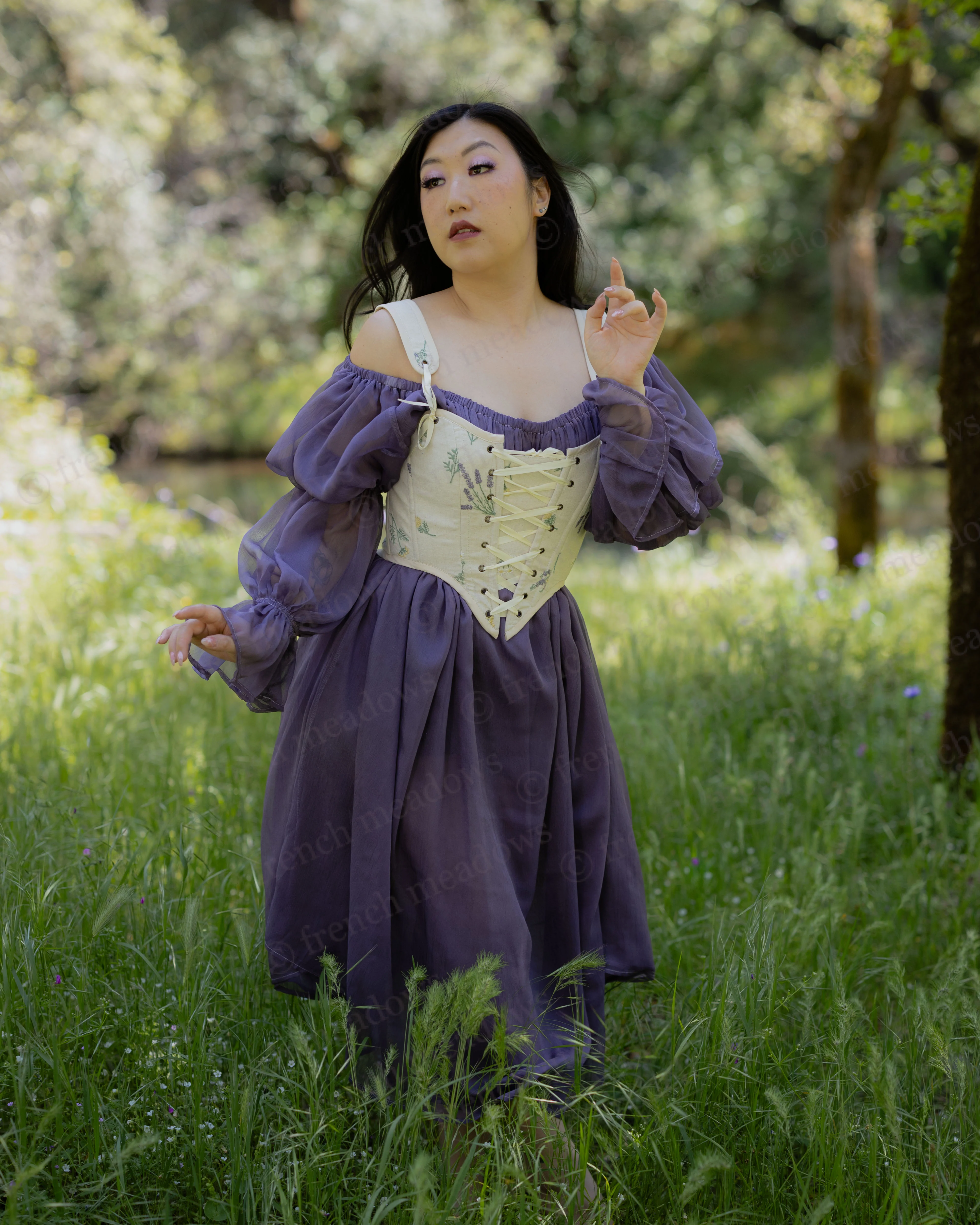 Ivory Wildflower Corset - Image 4