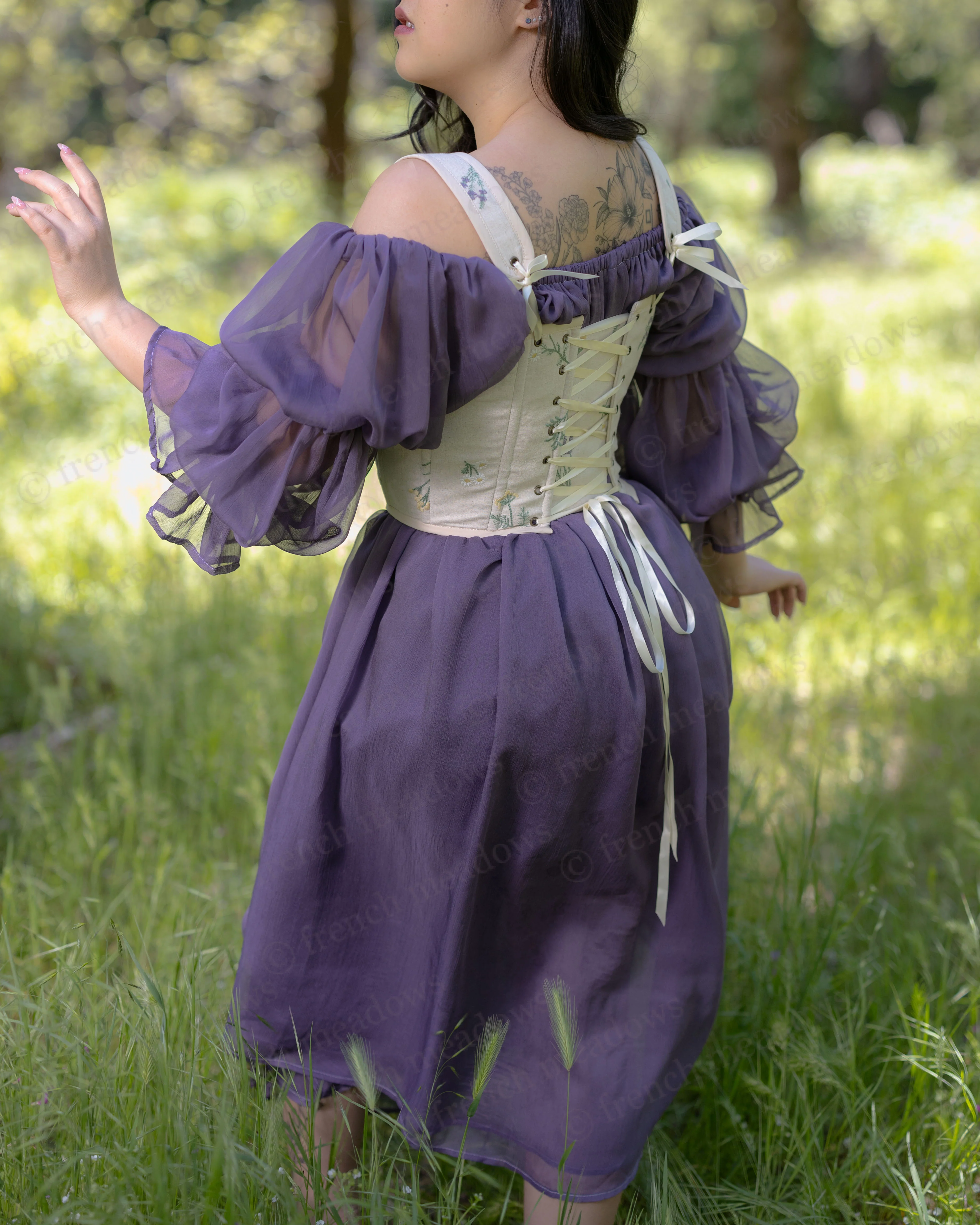 Ivory Wildflower Corset - Image 6