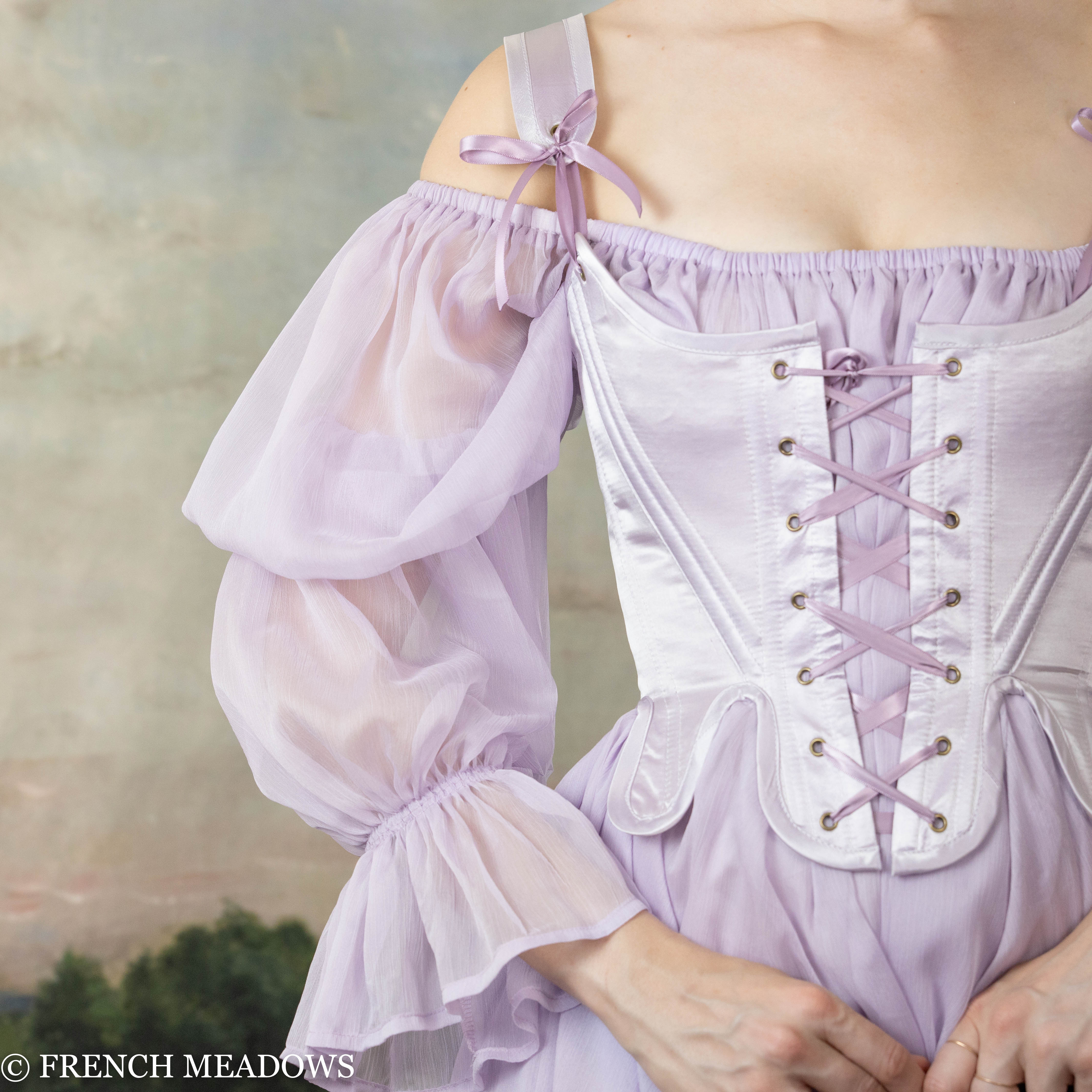 Lilac Chiffon Chemise - Image 13