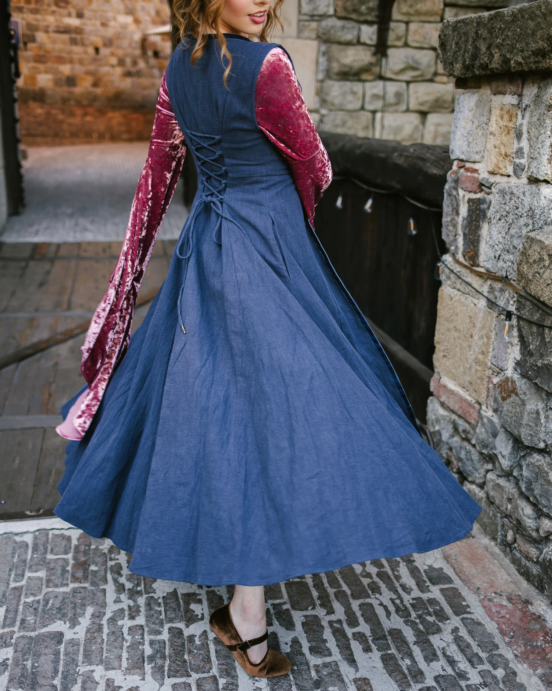 Navy Blue Kirtle Dress - Image 11