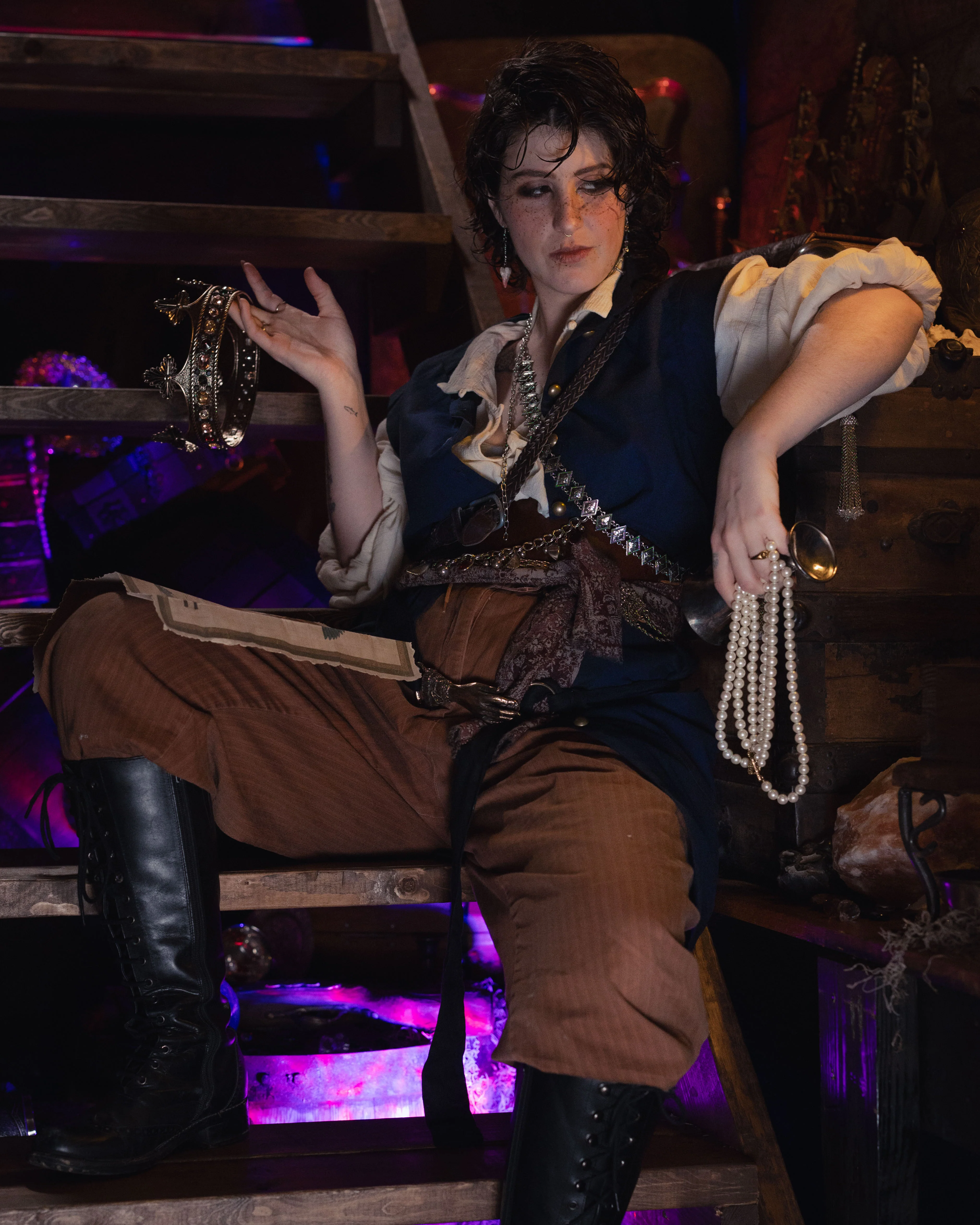Navy Pirate Vest - Image 4