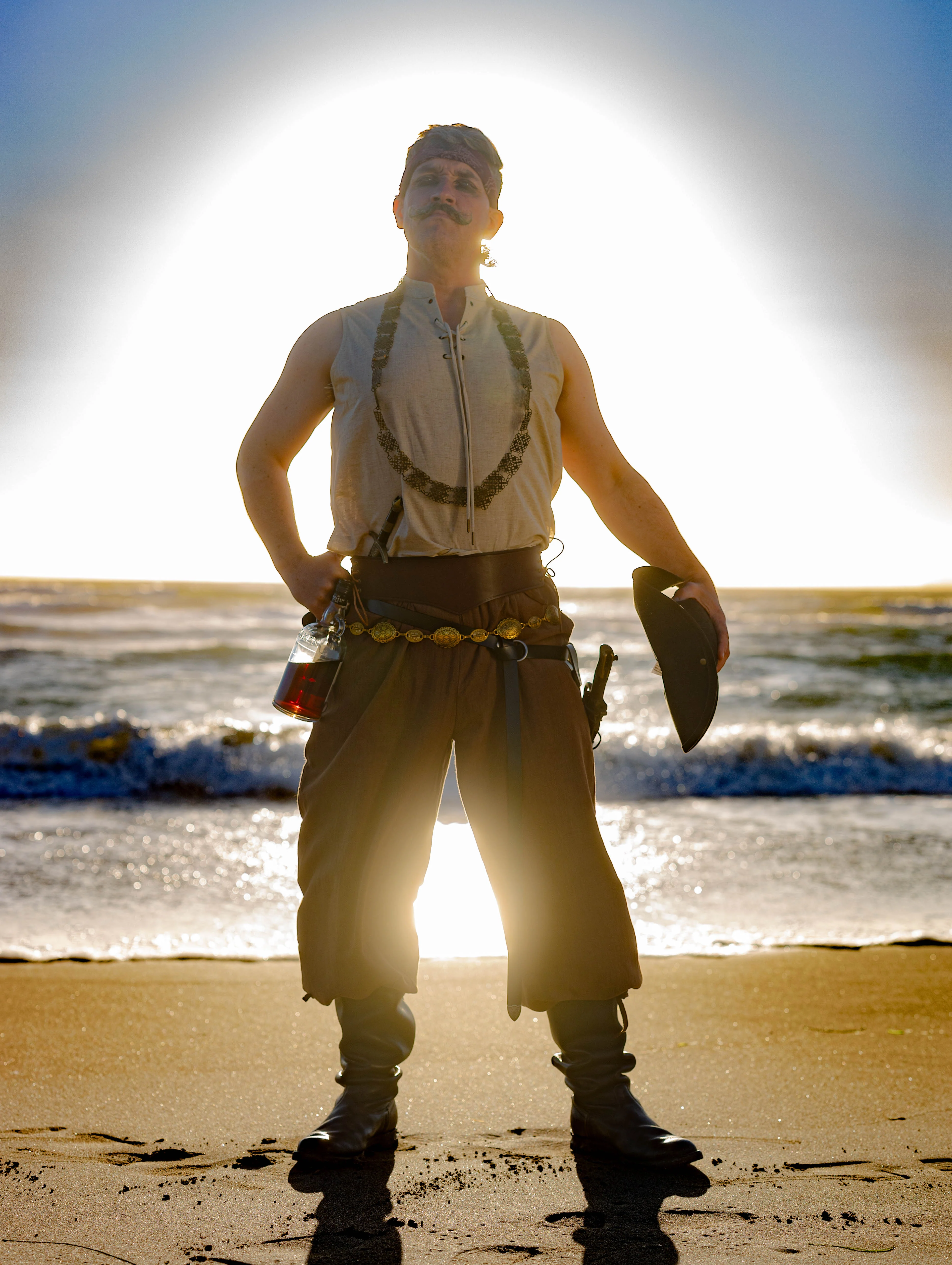 Linen Sleeveless Pirate Tank - Image 9