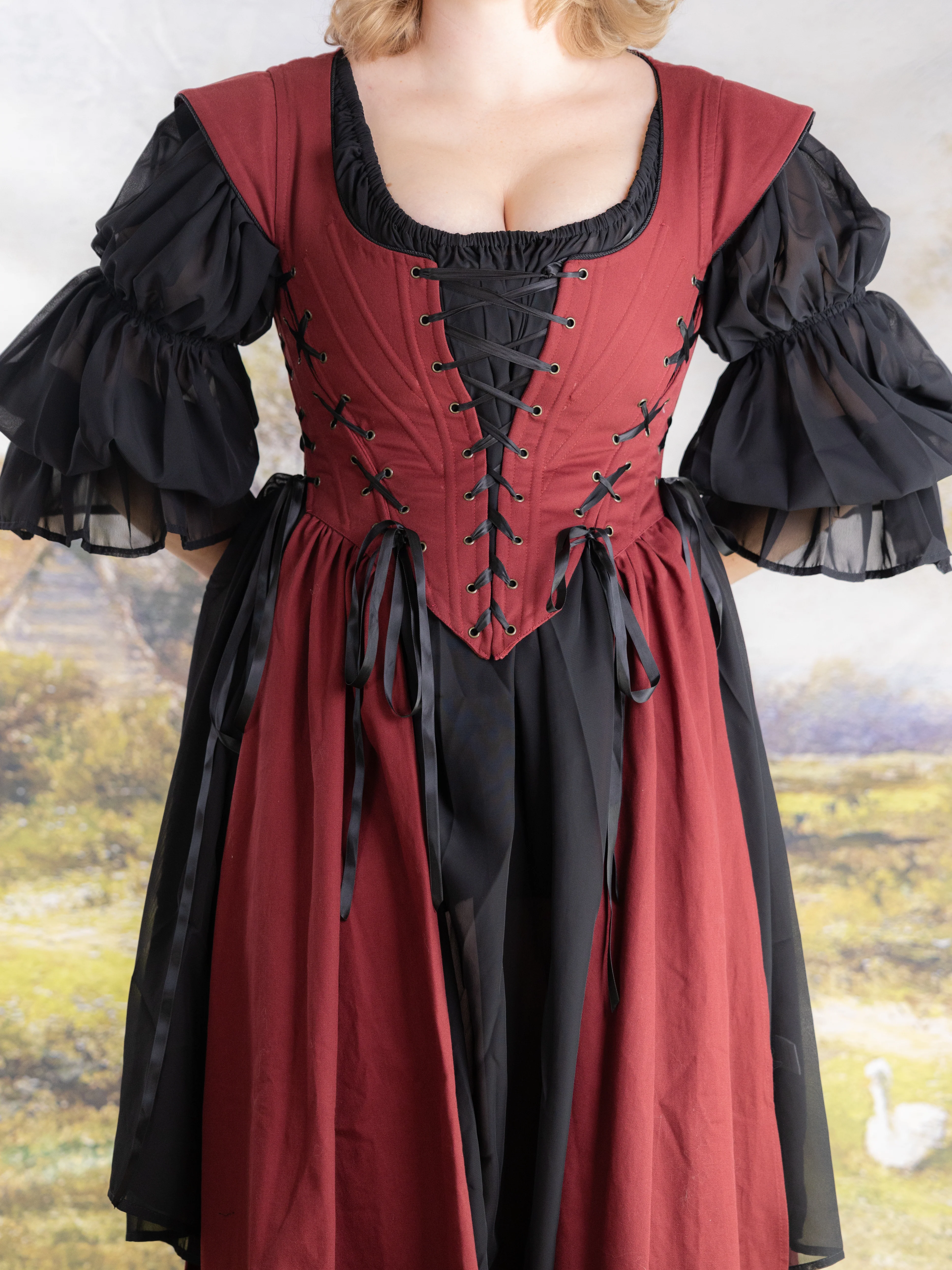 Red Vampire Slayer Corset Dress - Image 11