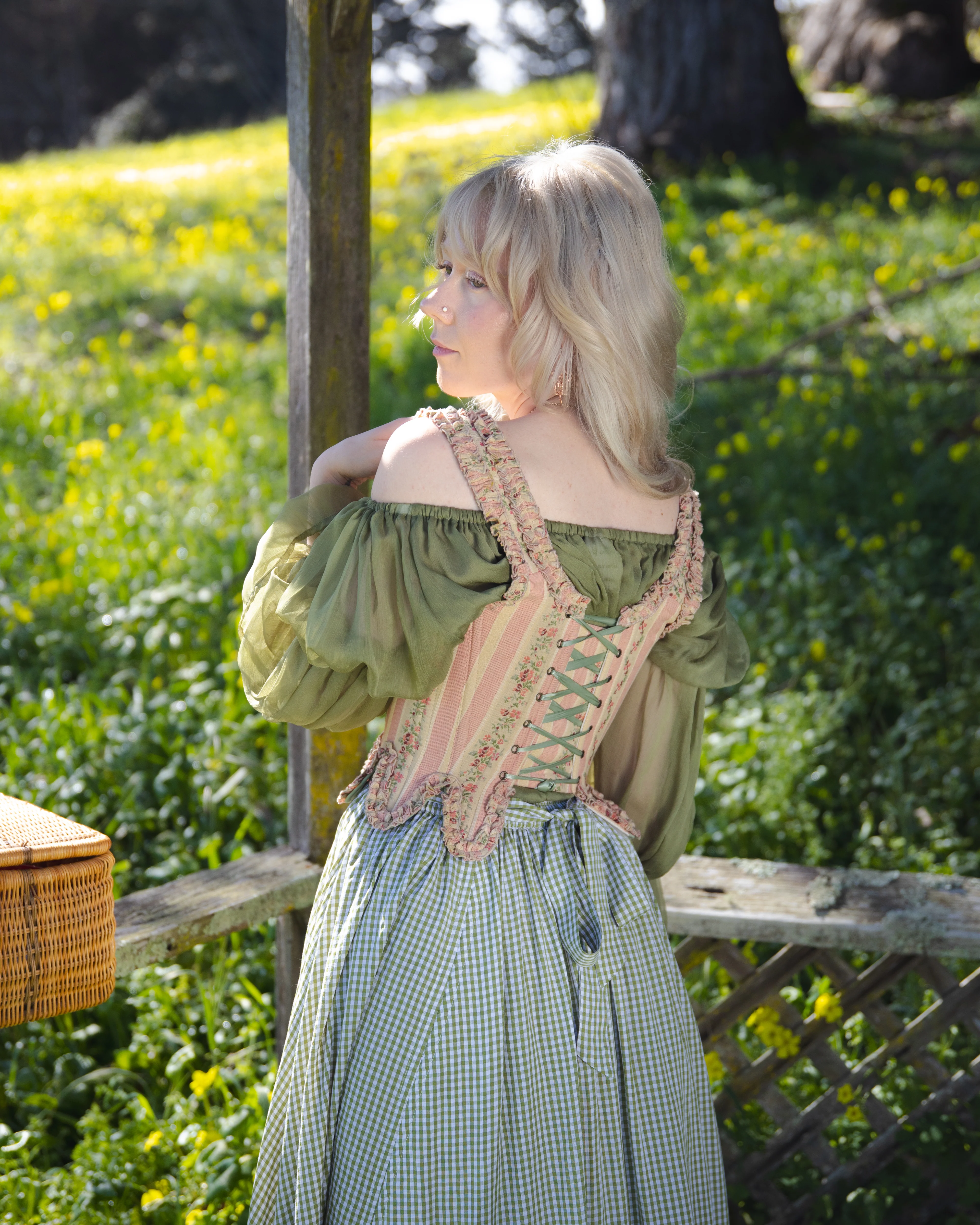 Rococo Pink 18th Century Stays - Image 10