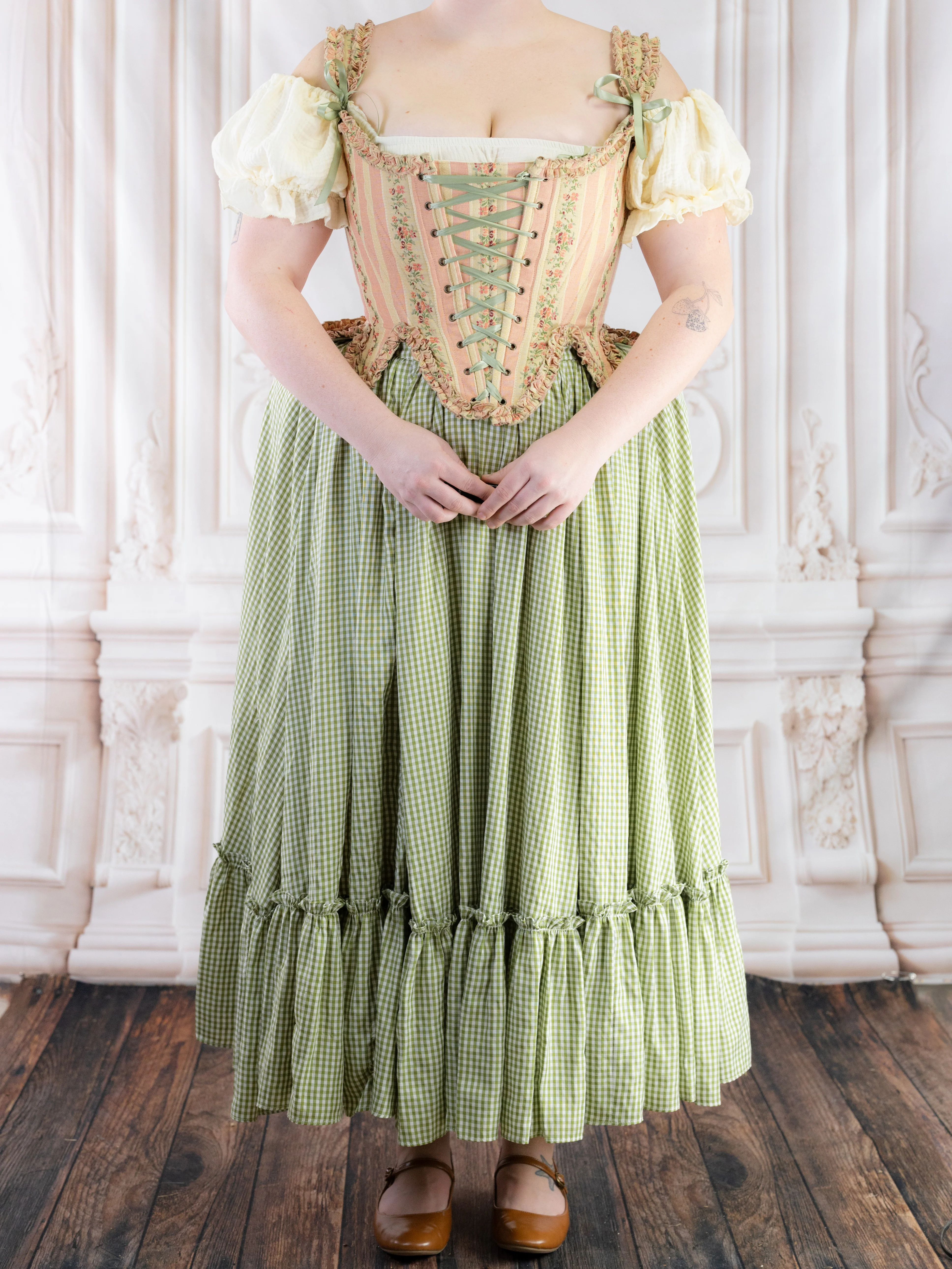 Rococo Pink 18th Century Stays - Image 12