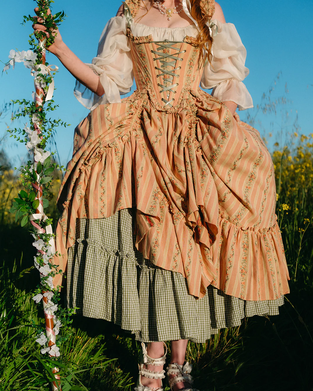 Rococo Pink Ruffle Skirt - Image 3