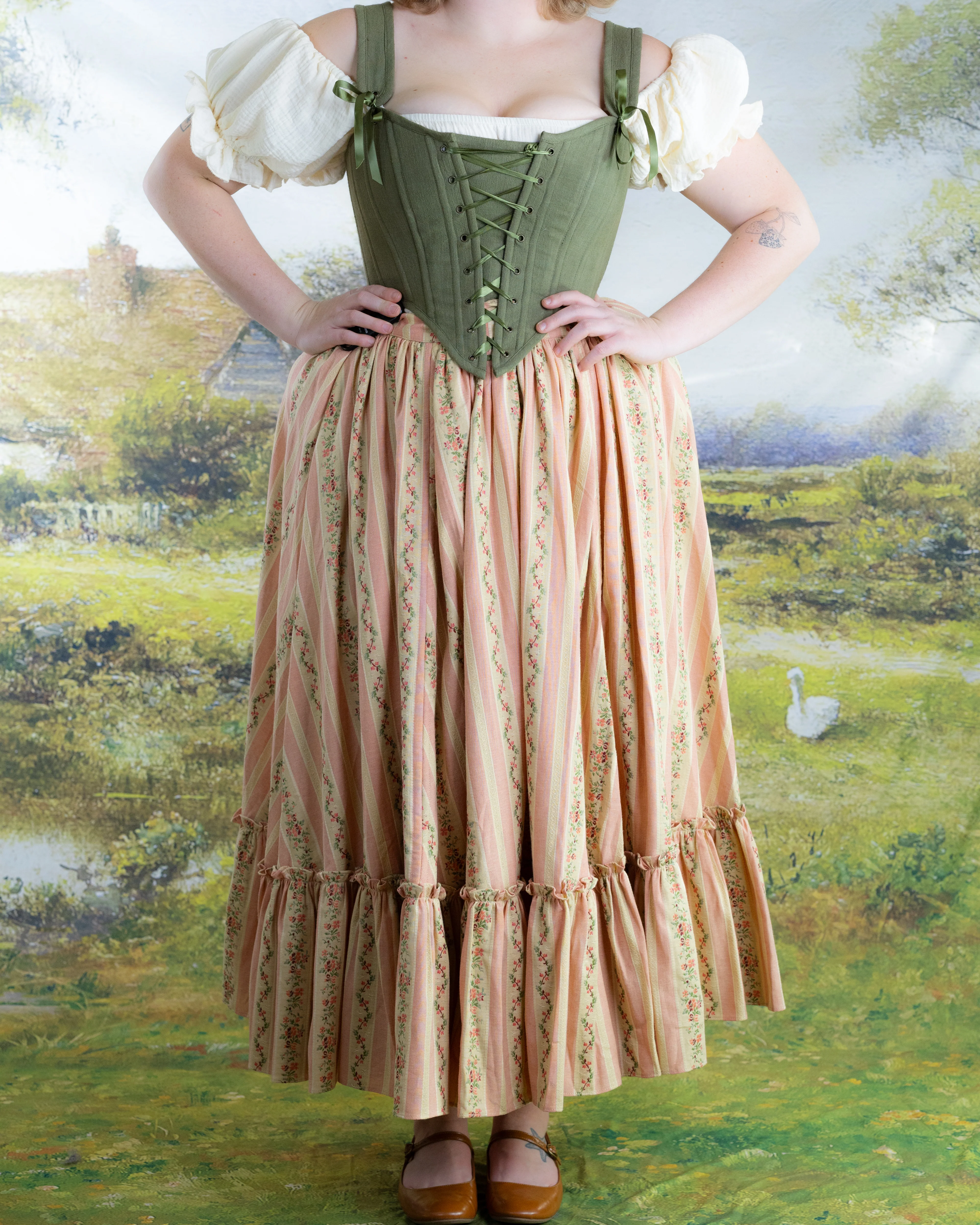 Rococo Pink Ruffle Skirt - Image 7