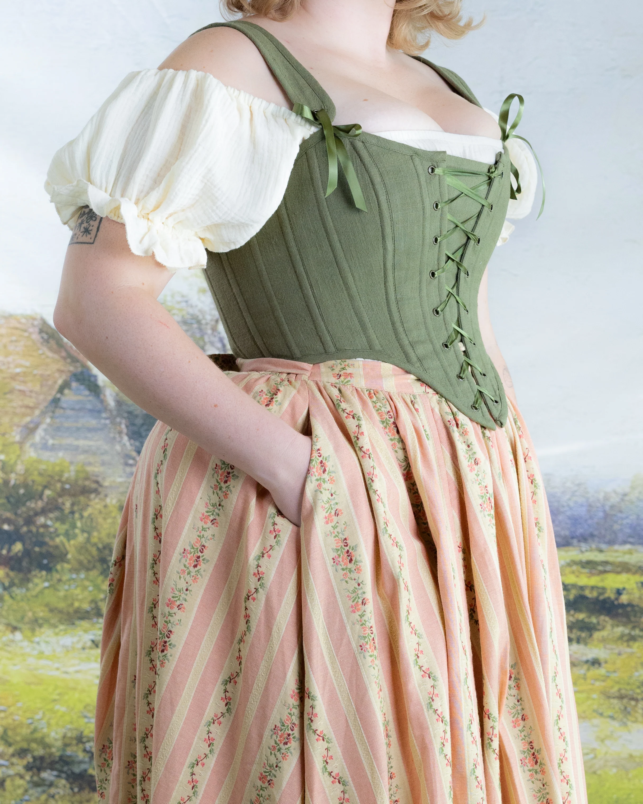 Rococo Pink Ruffle Skirt - Image 8