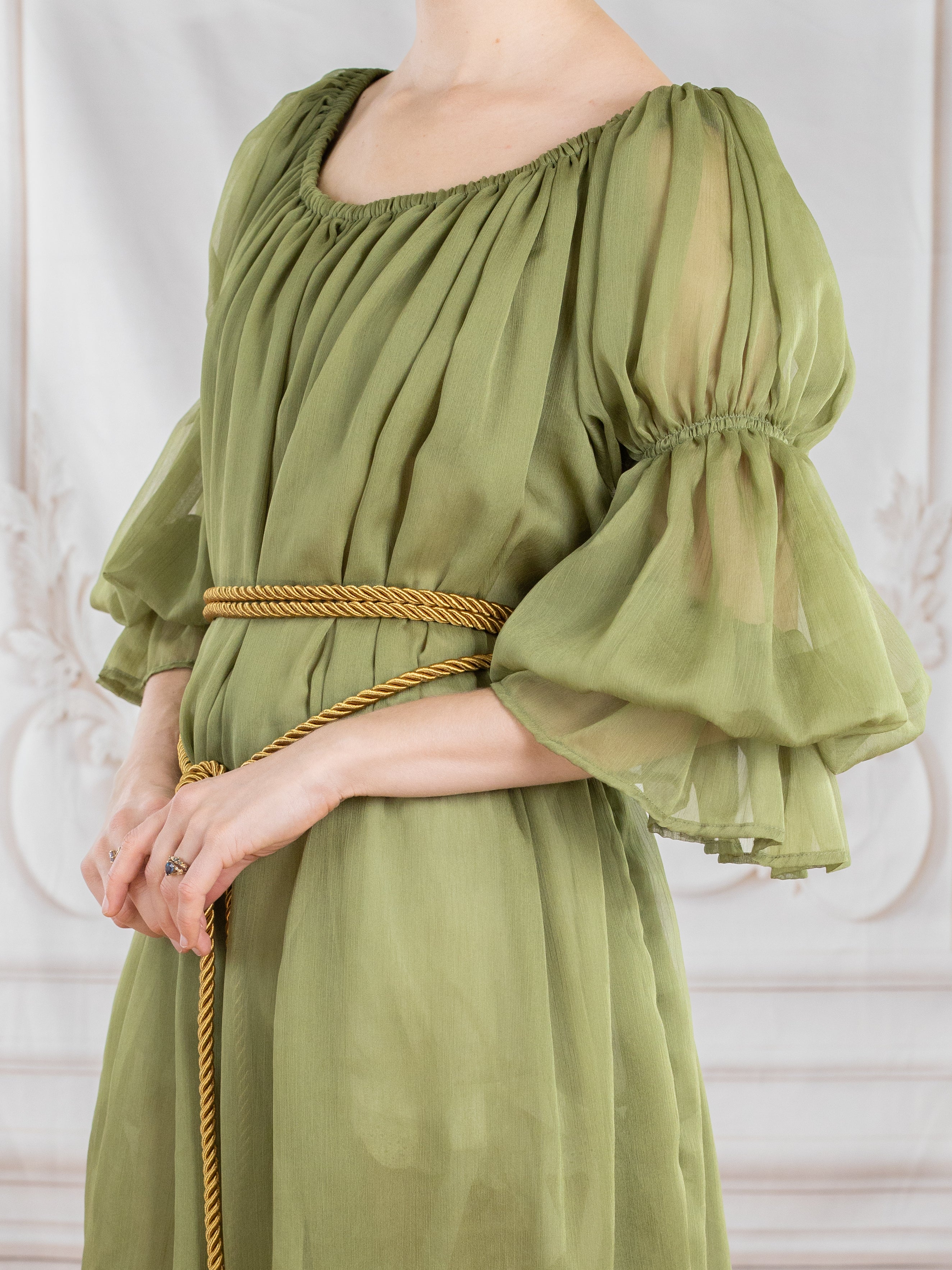 Sage Chiffon Chemise - Image 11