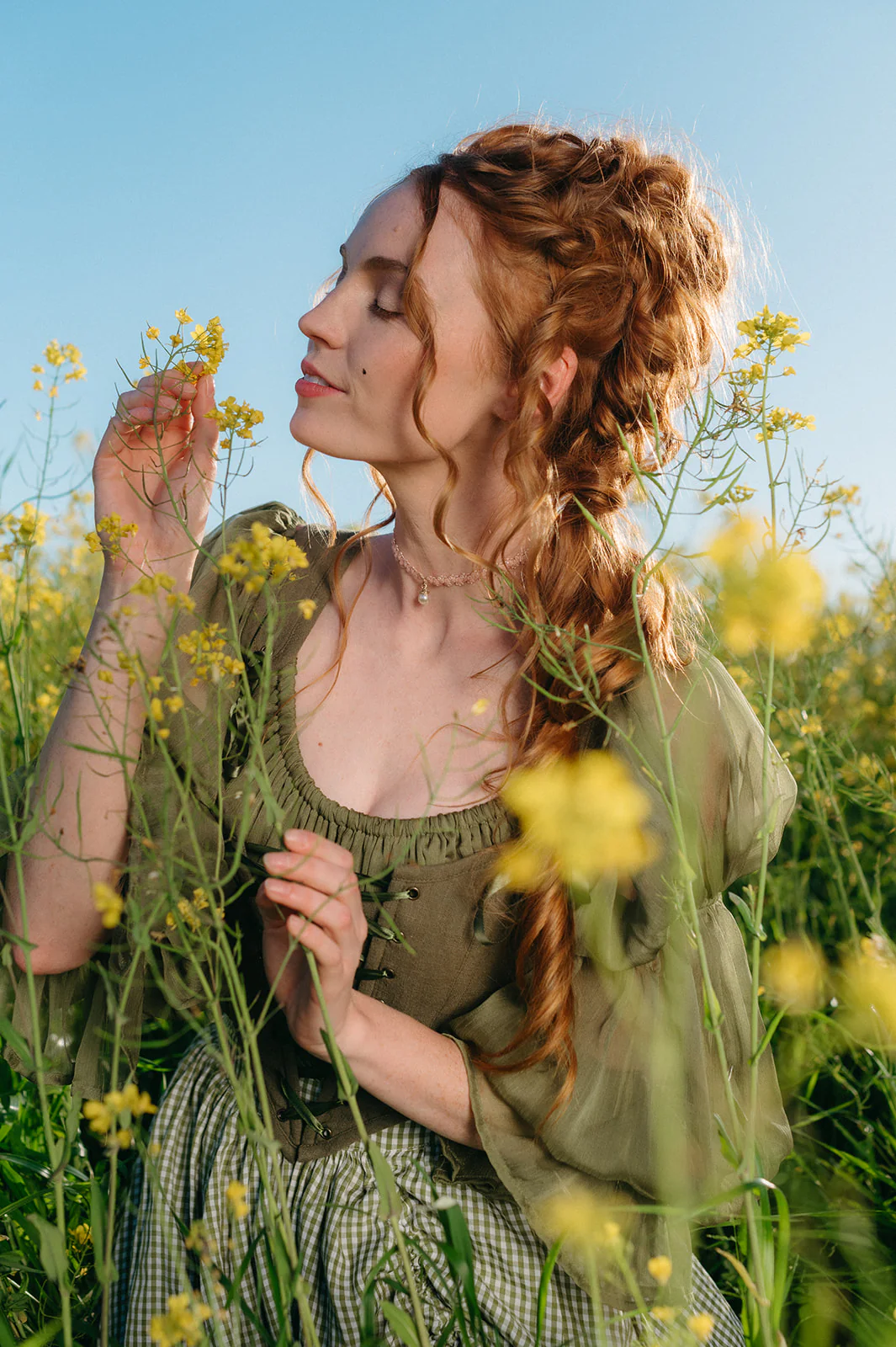 Sage Cotton Corset - Image 5