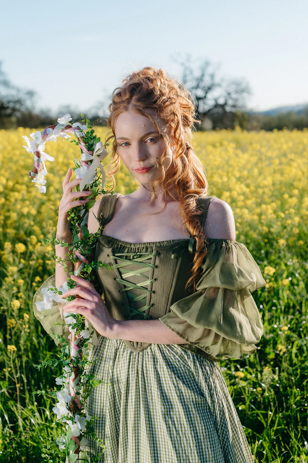 Sage Cotton Corset - Image 7