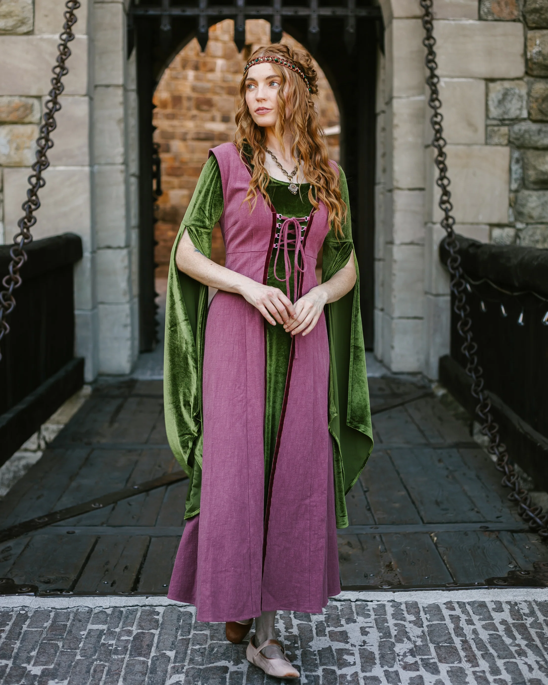 Stained Blackberry Kirtle Dress - Image 7