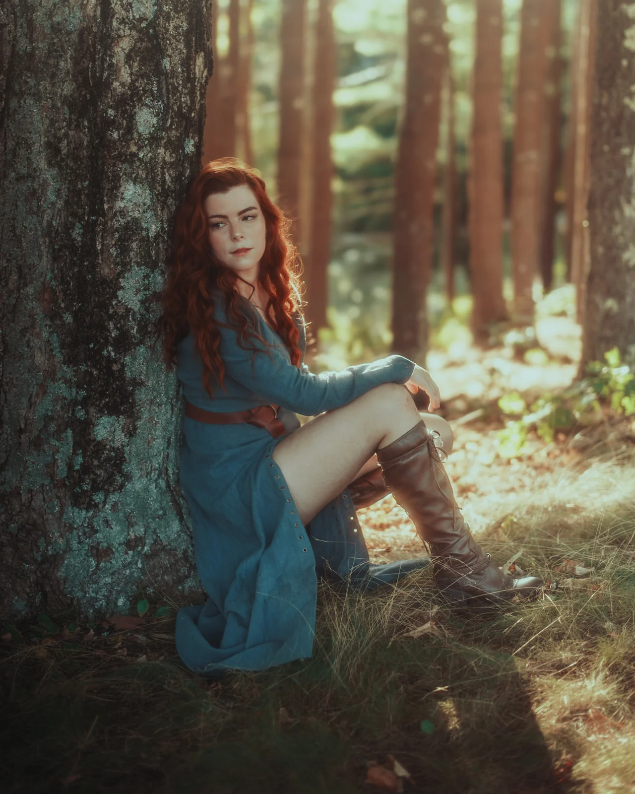Teal Viking Dress - Image 12