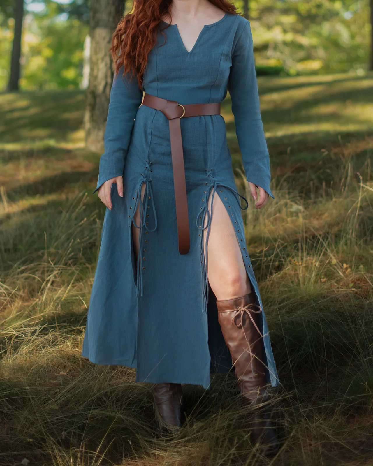 Teal Viking Dress - Image 14