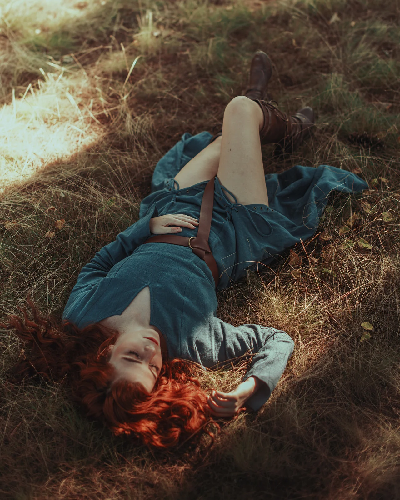 Teal Viking Dress - Image 3