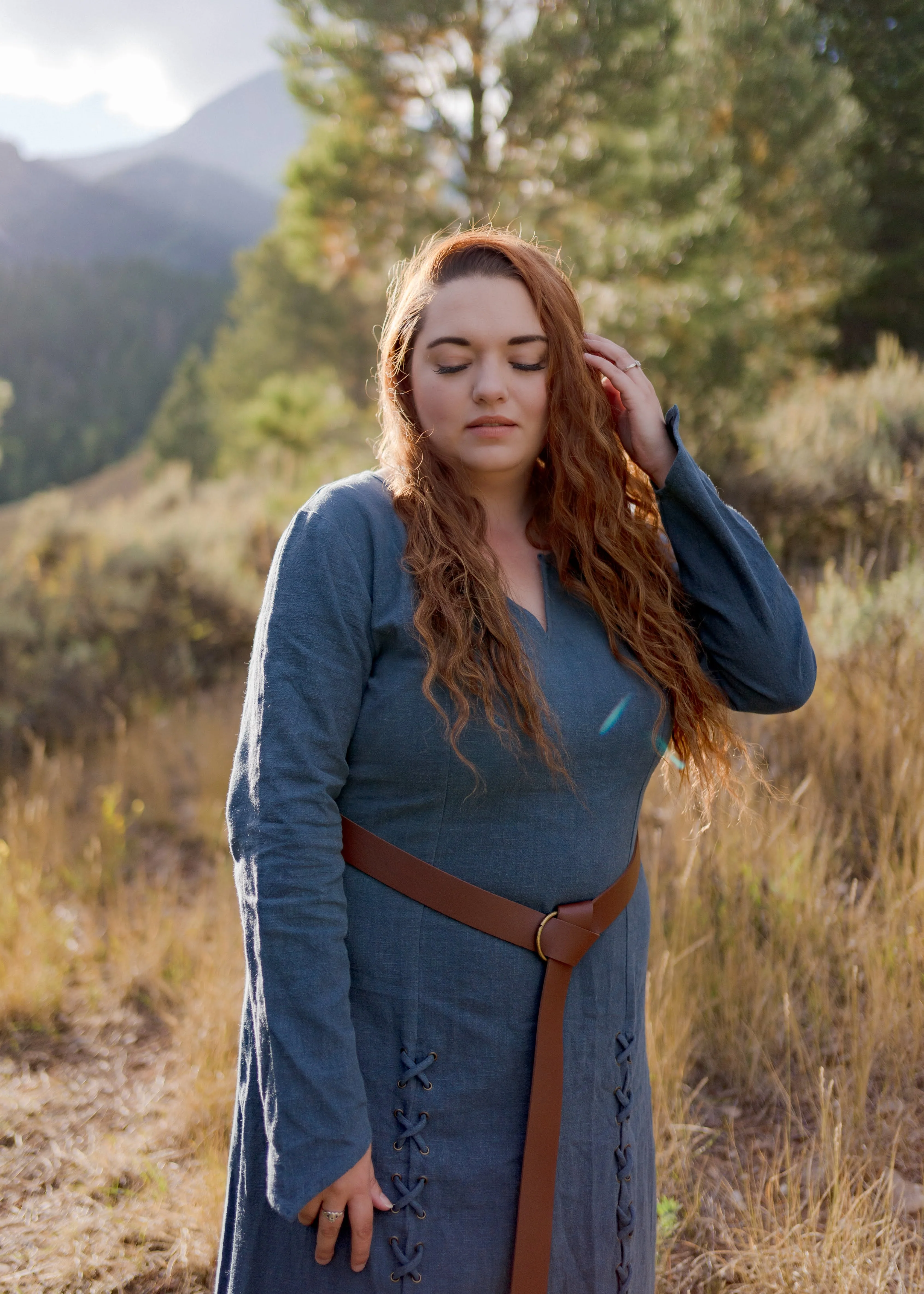 Teal Viking Dress - Image 6