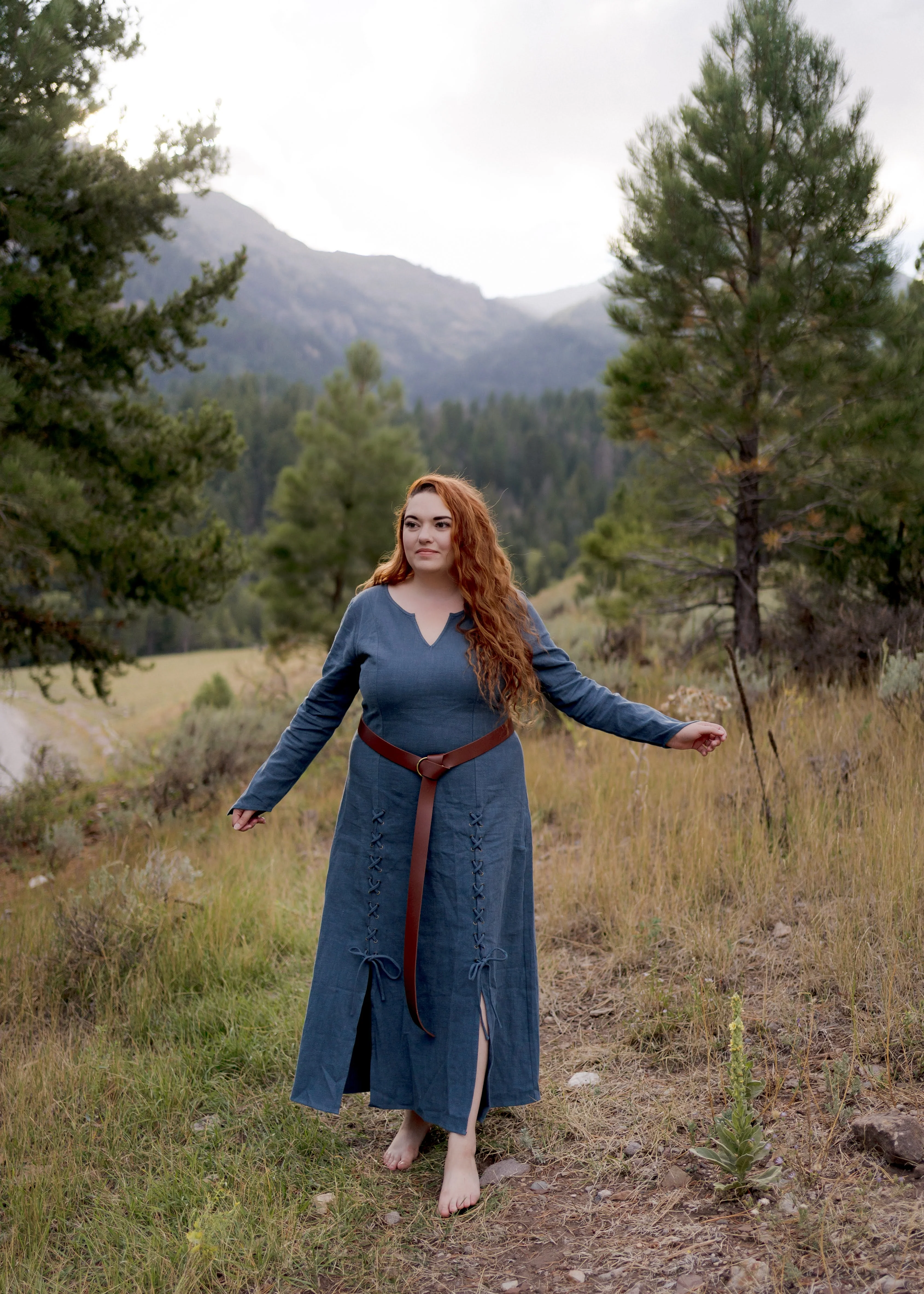 Teal Viking Dress - Image 8
