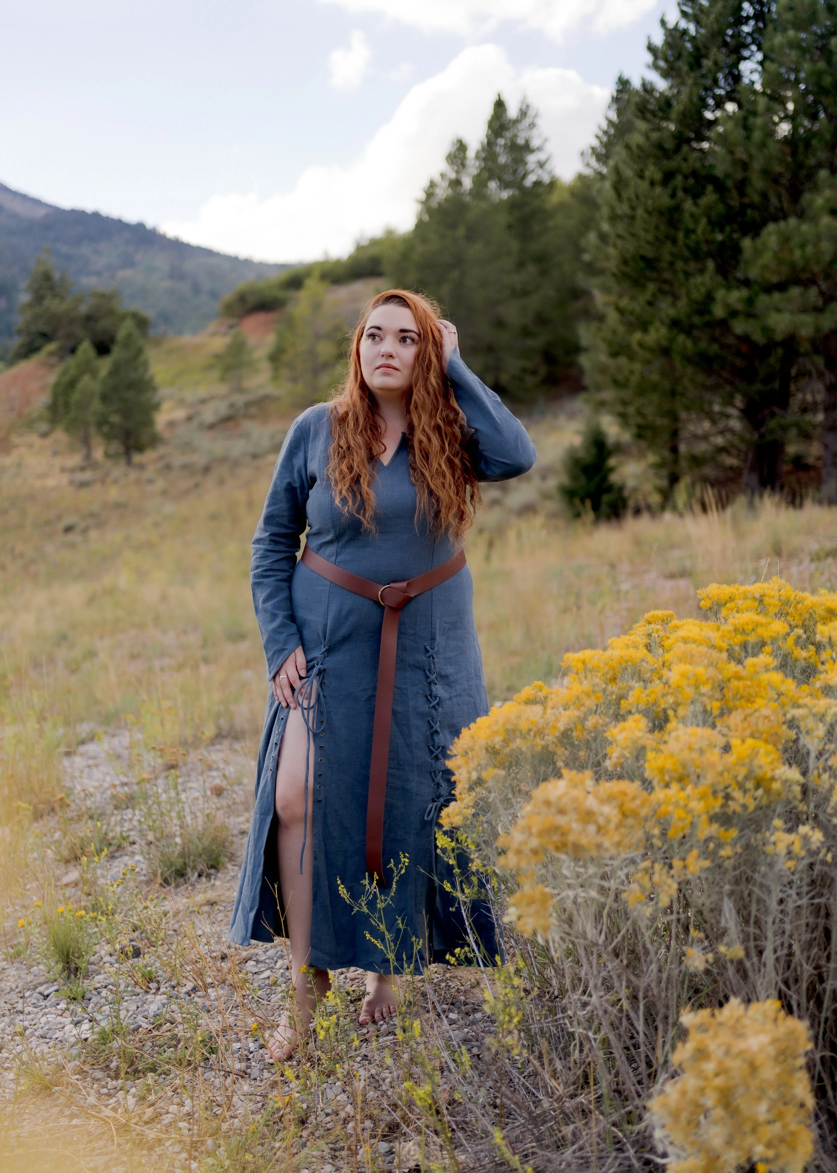 Teal Viking Dress - Image 9