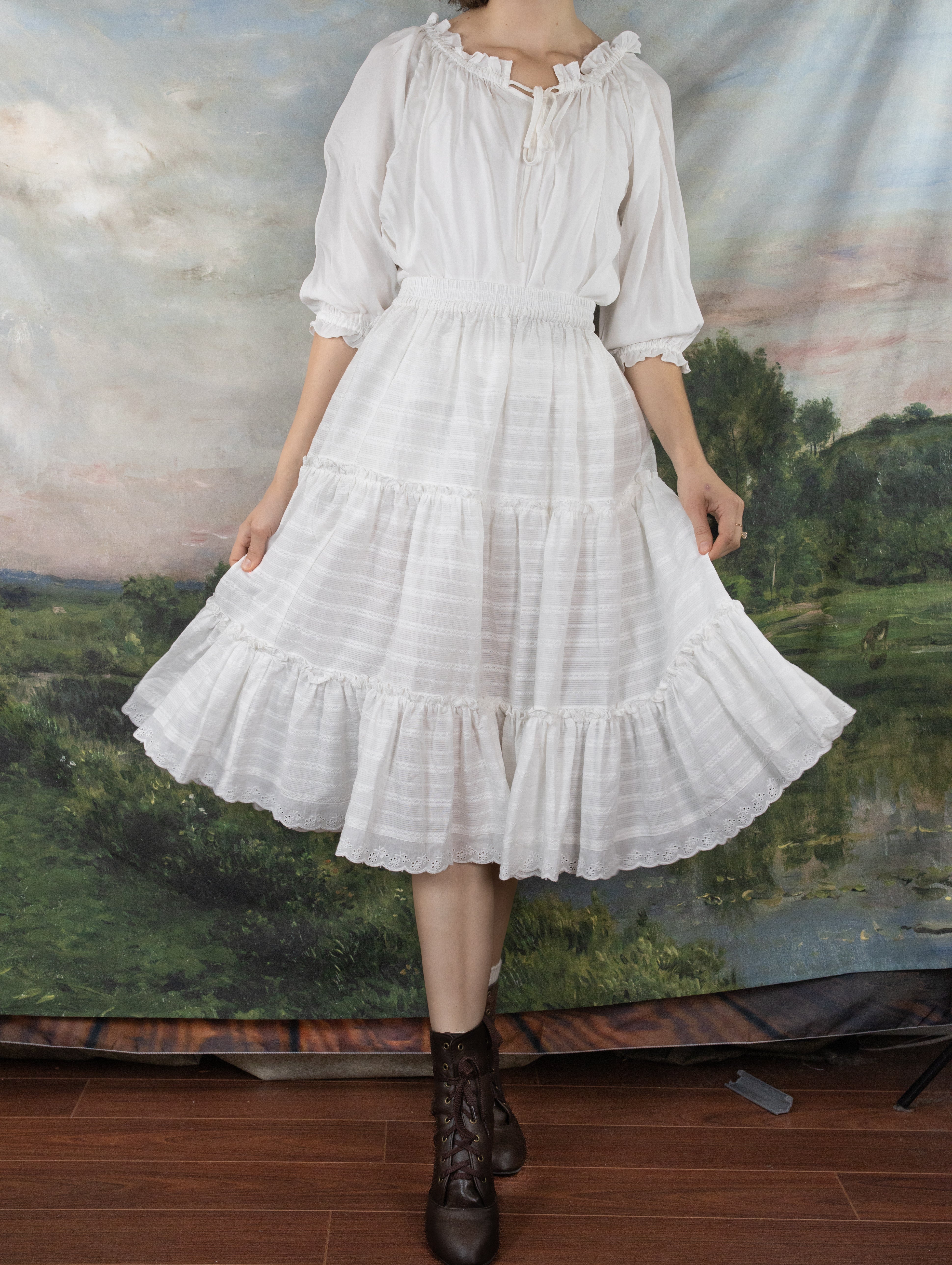 White Cotton Petticoat - Image 9